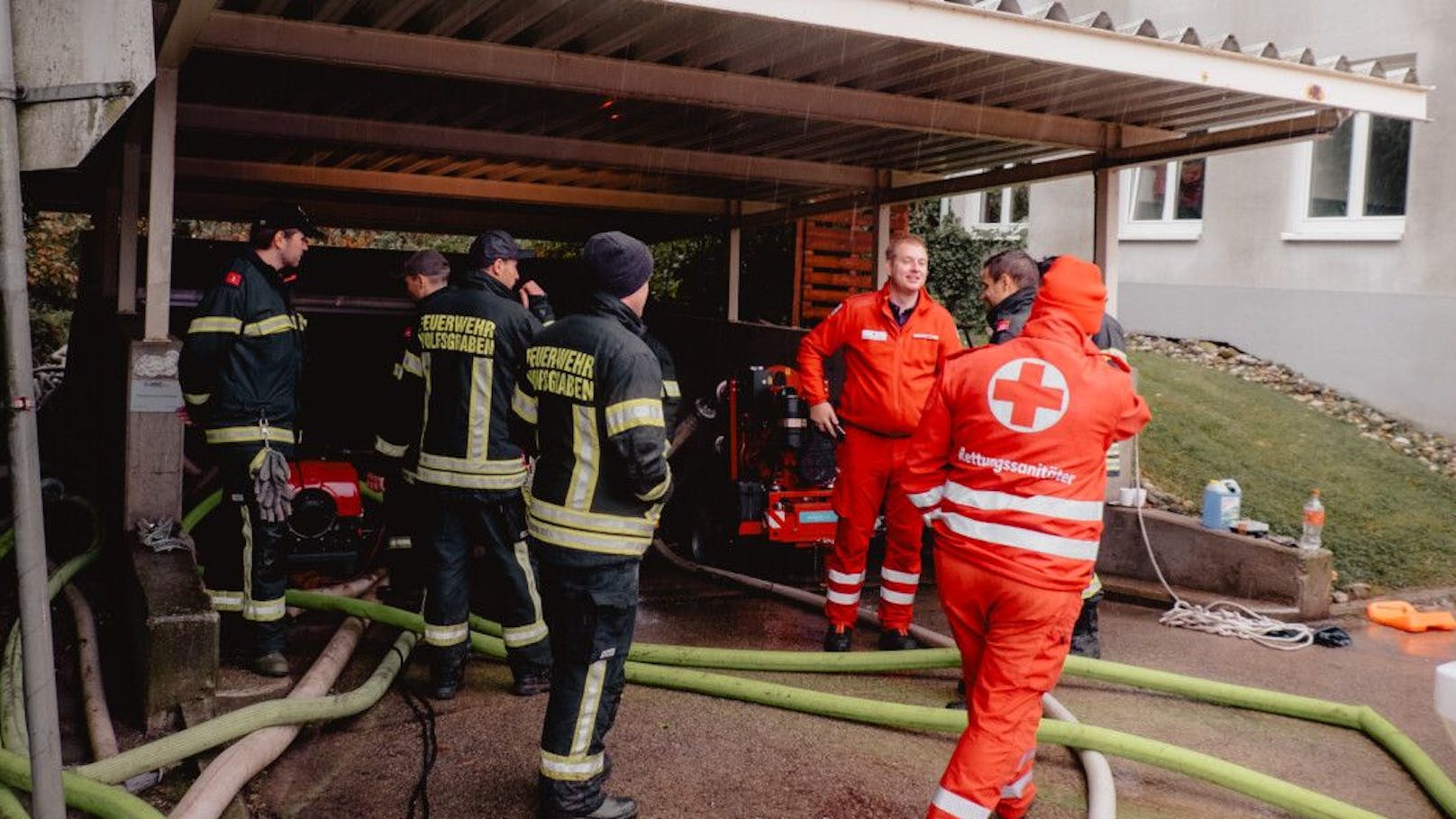 Die Feuerwehr Purkersdorf stand fünf Tage im Dauereinsatz.