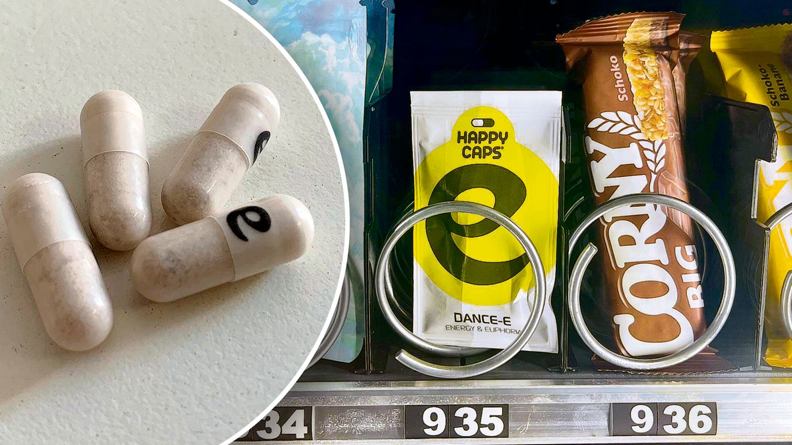 Ein besorgter Vater entdeckte die Pillen schon wieder im Linzer Automaten.