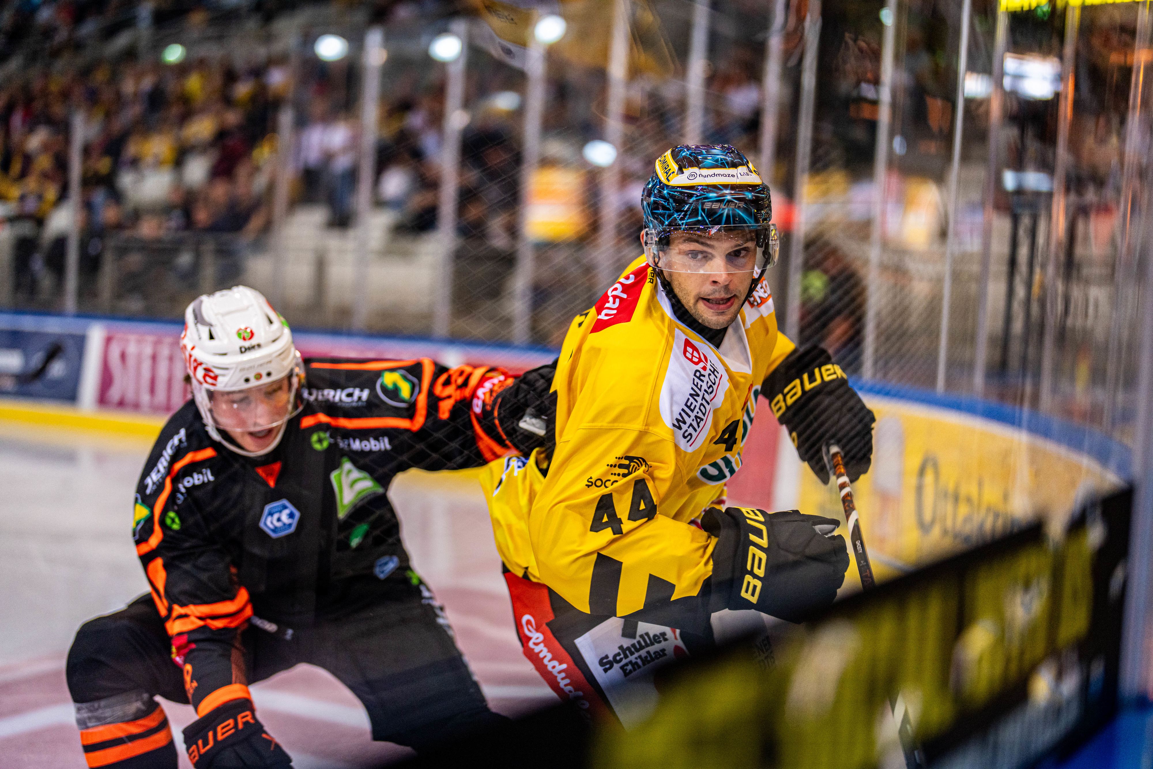 Die Vienna Capitals im Saisonauftaktspiel gegen die Graz99ers.