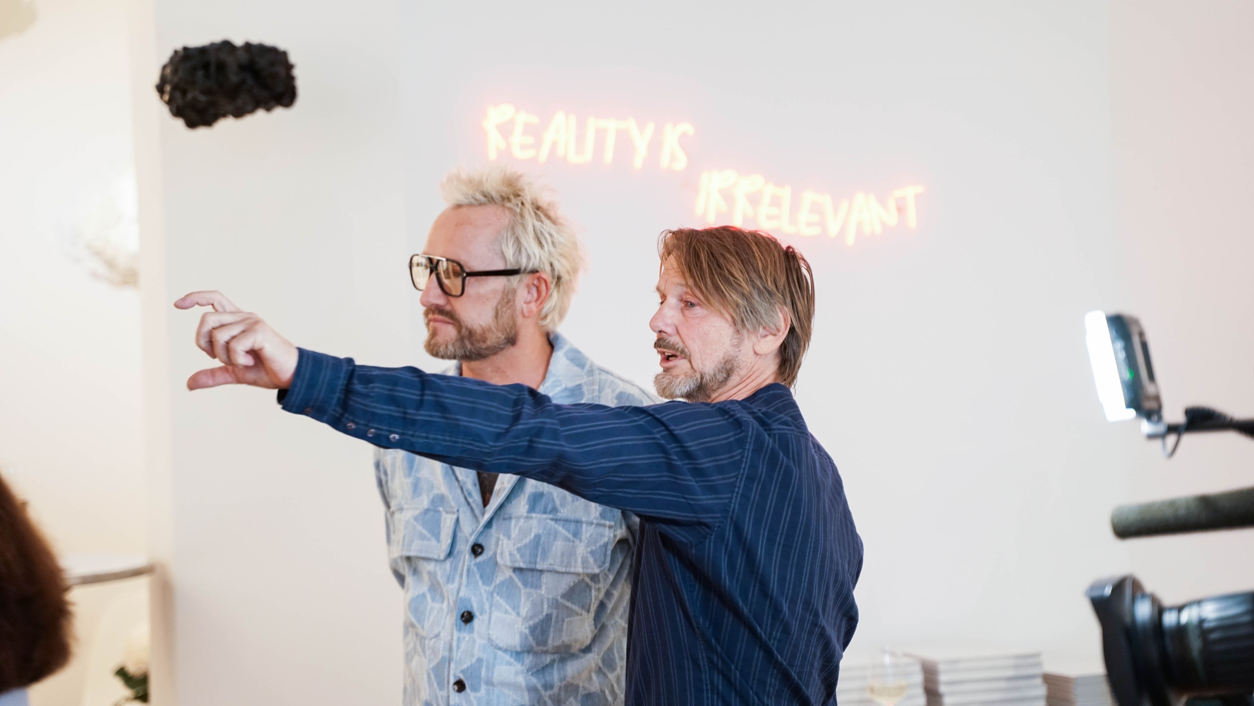 Künstler unter sich: Helmut Grill mit Franz Josef Baur