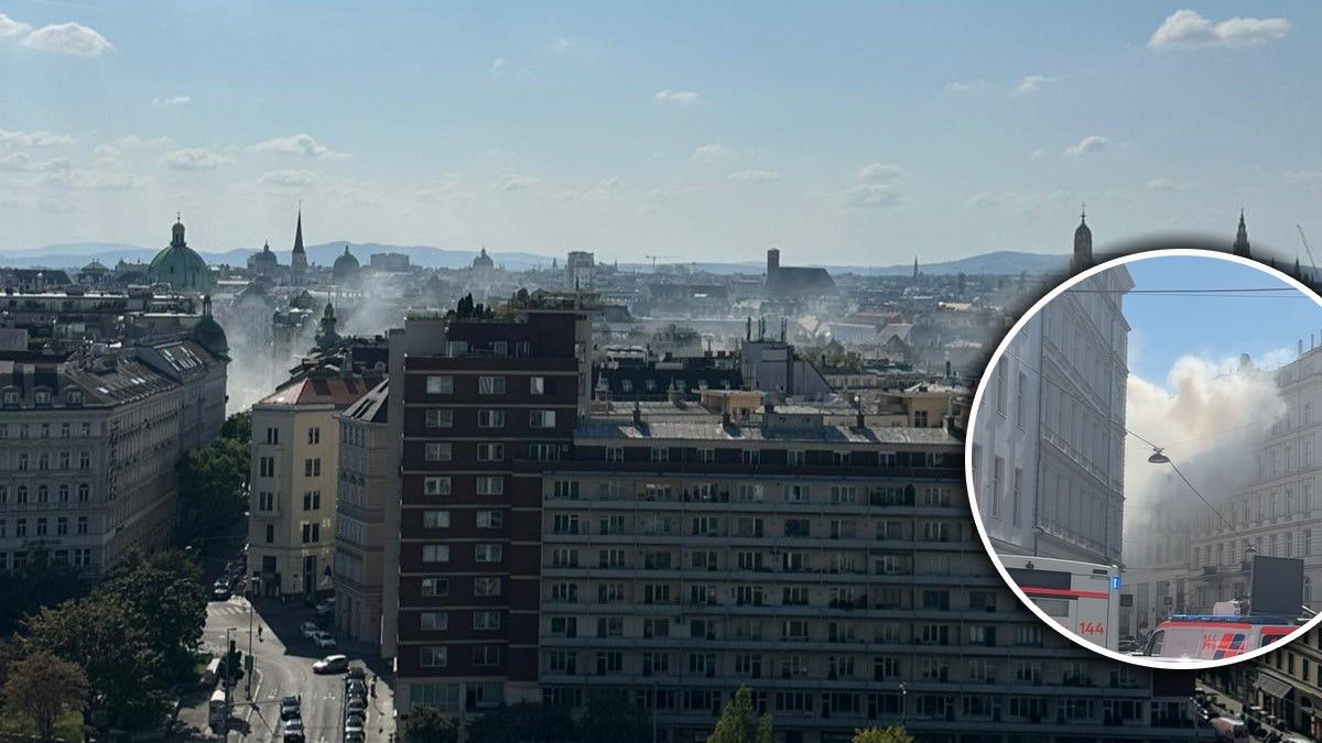 Rauch über der Wiener City – Brand sorgt für Aufsehen