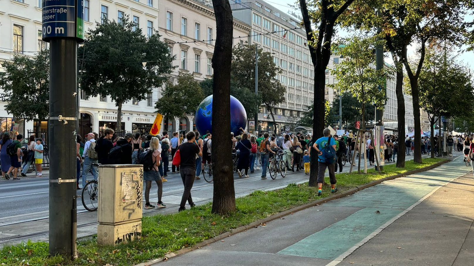 In Wien veranstaltete Fridays for Future ein Demonstration.