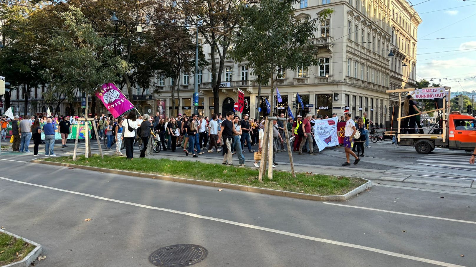 In Wien veranstaltete Fridays for Future ein Demonstration.