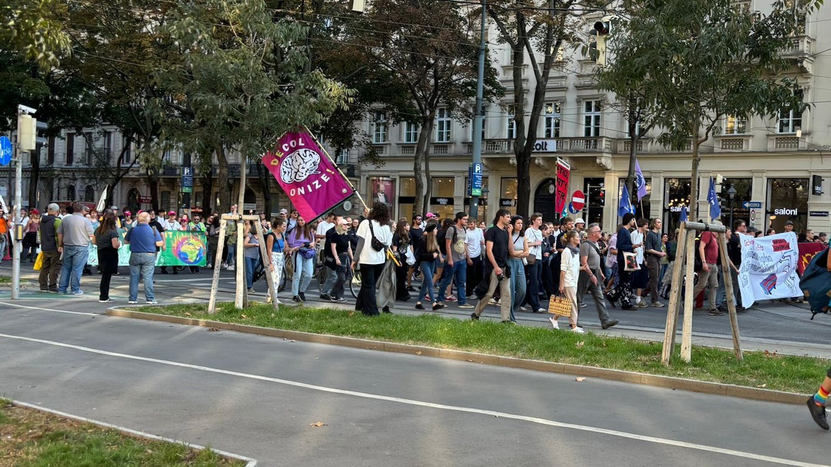 In Wien veranstaltete Fridays for Future ein Demonstration.