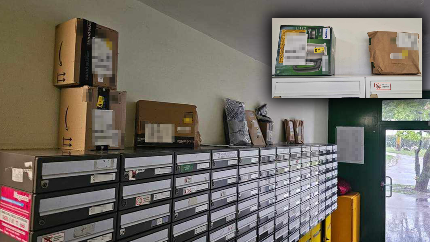 Anrainer in der Donaustadt ärgern sich über die Paketzustellung in ihrem Wohngebäude.