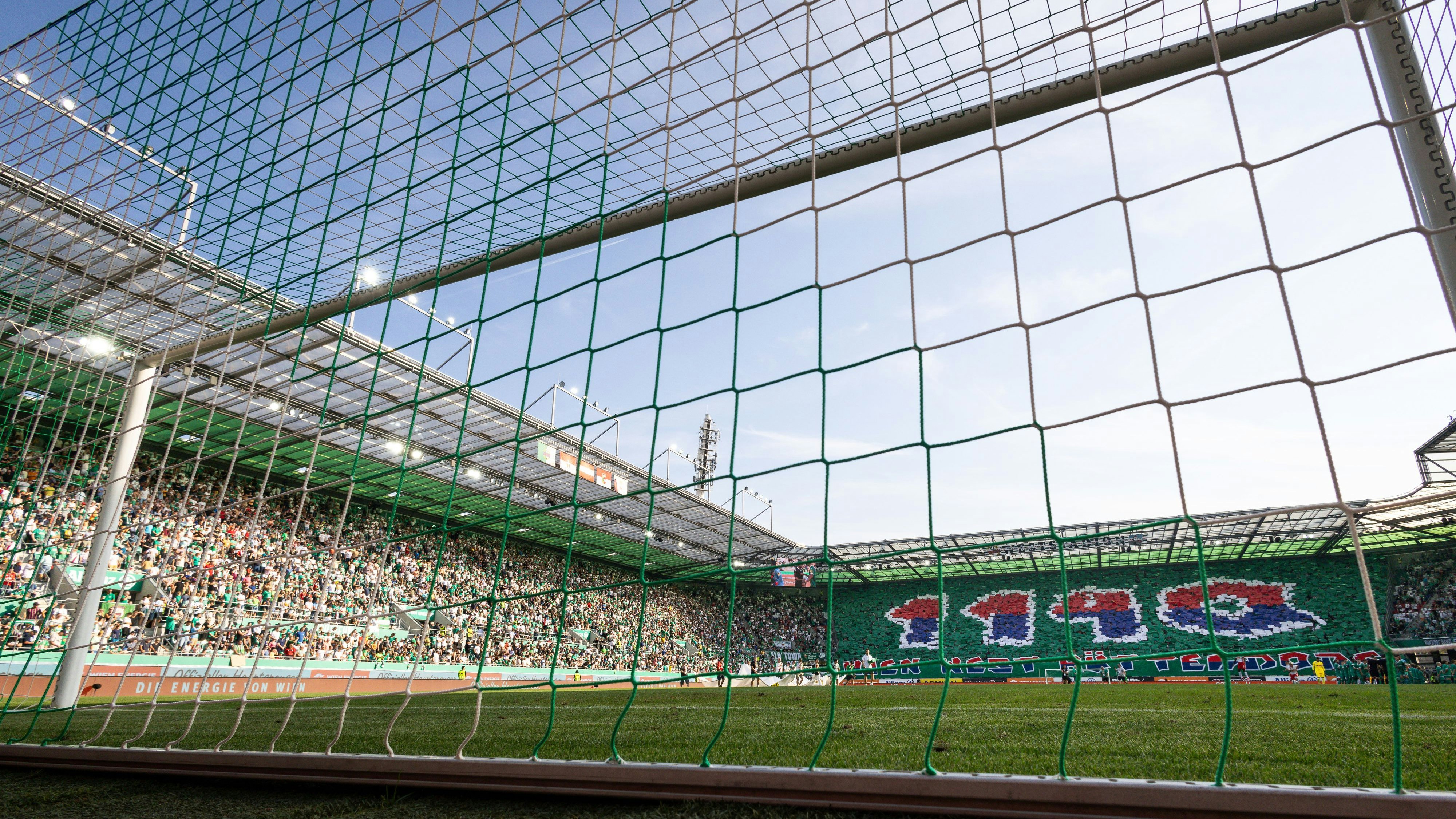 Das Allianz Stadion ist für das 343. Wiener Derby bereit.