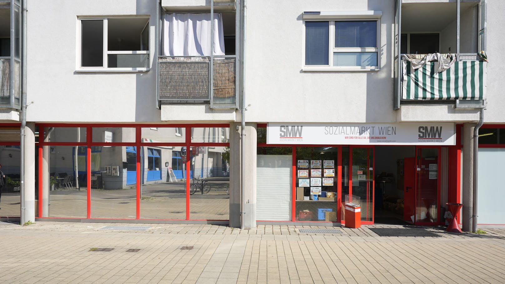 Der Sozialmarkt Wien (SMW) befindet sich in Donaustadt.