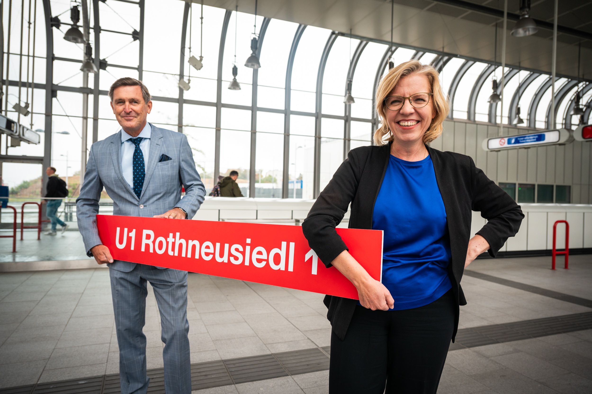 Verkehrsministerin Gewessler und Öffi-Stadtrat Hanke bereiten Grundlage für Öffi-Ausbau vor. In Wien steht neben dem U2xU5-Bau die U1-Verlängerung nach Rothneusiedl an