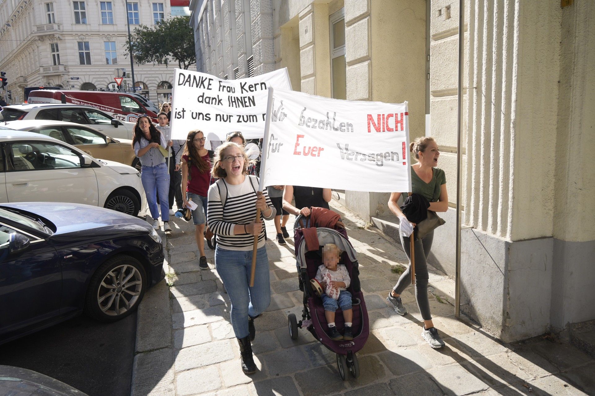 Durch die Demo versuchen Betroffene, sich Gehör zu verschaffen.