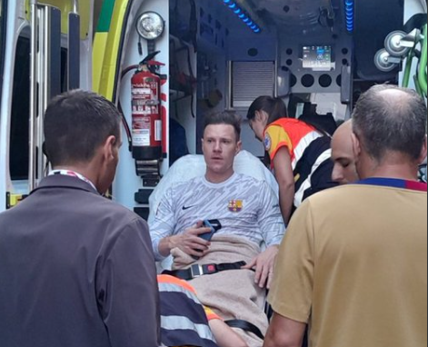 Saison-Aus droht: Ter Stegen wird ins Spital gebracht