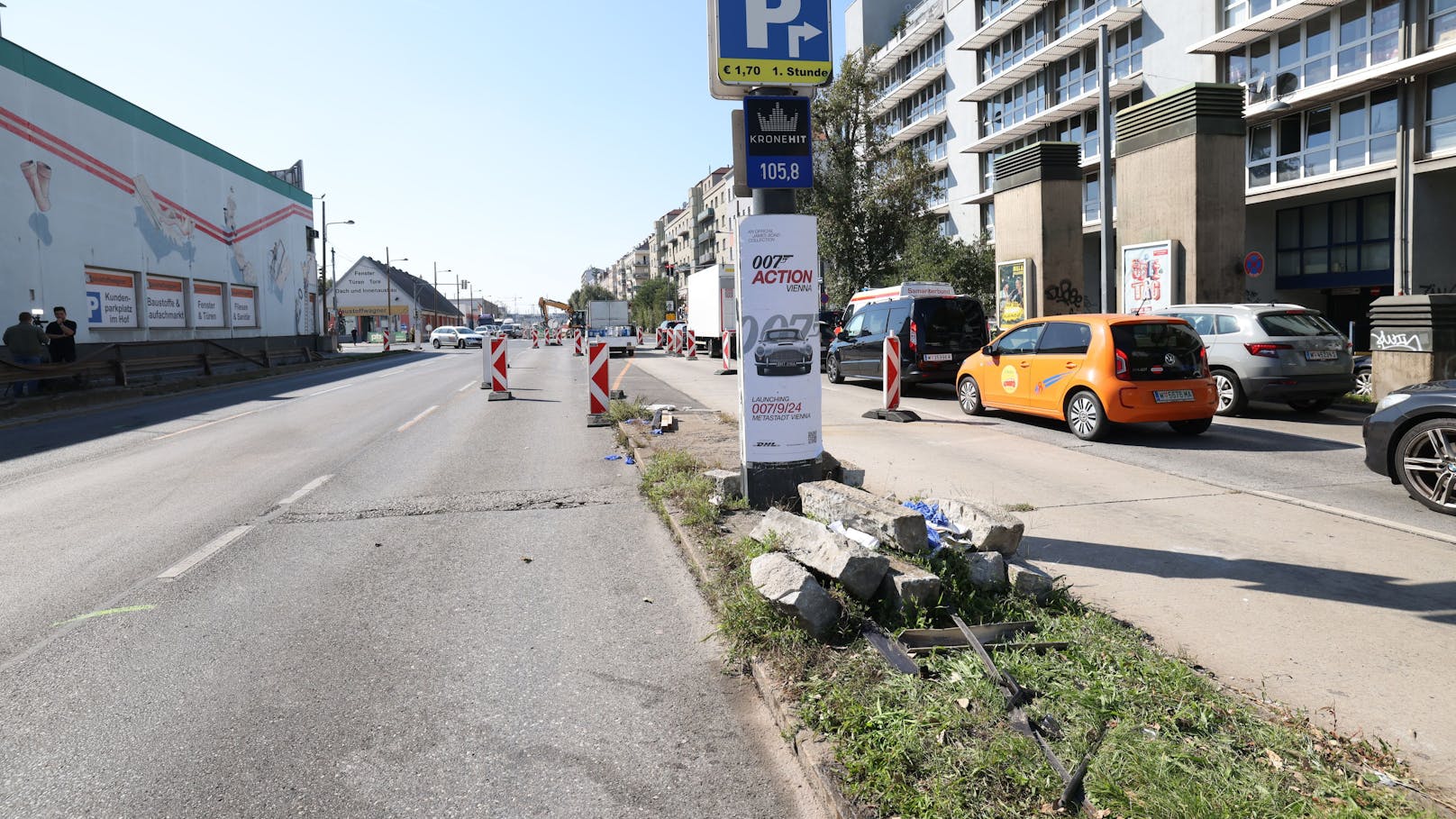 Laut Zeugenaussagen soll der Unfallverursacher am Margaretengürtel bei der Kreuzung Kliebergasse viel zu schnell unterwegs gewesen sein.