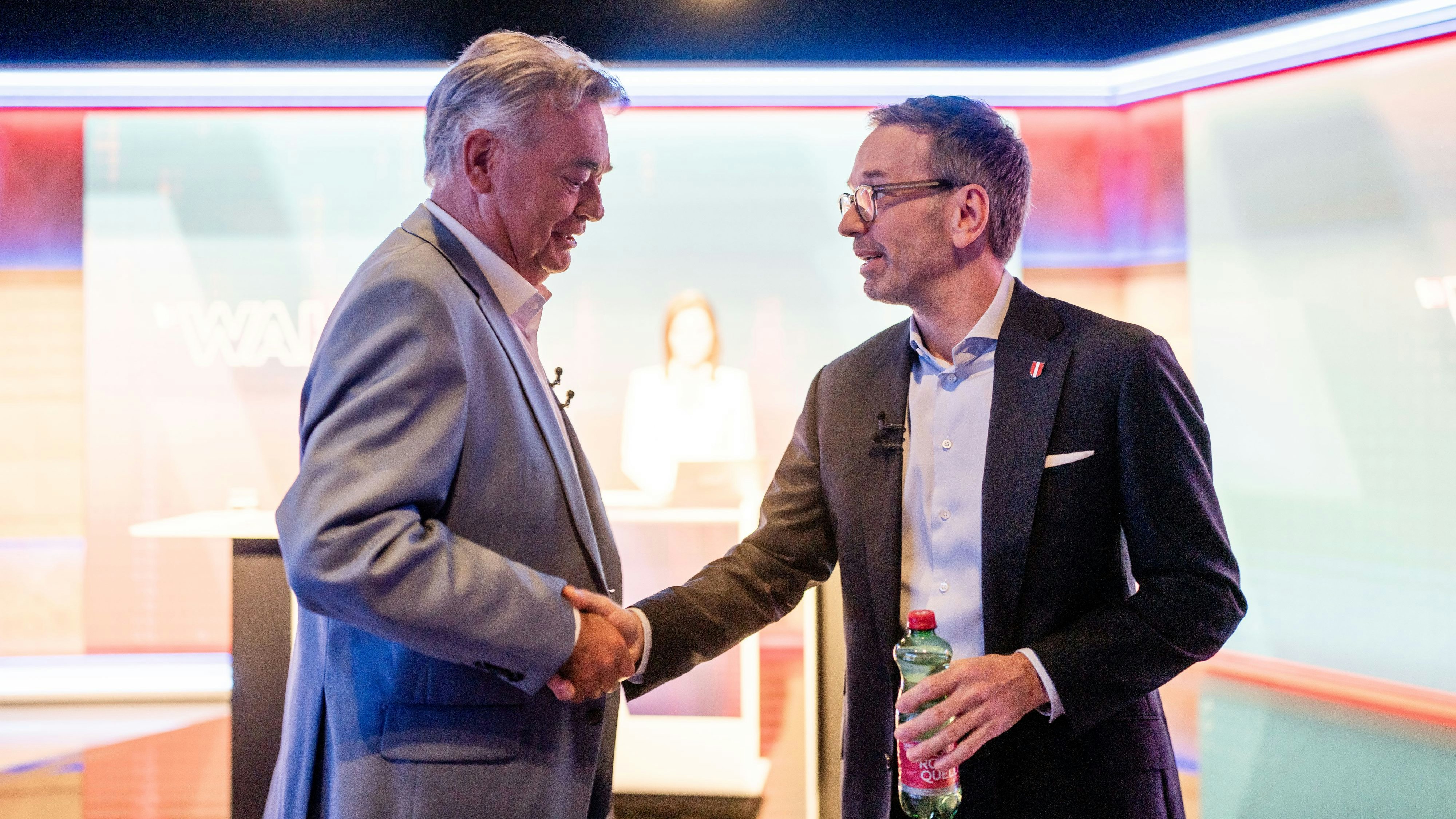 Das ORF-Duell Werner Kogler gegen Herbert Kickl landete bei den Zuschauerzahlen auf Platz 2