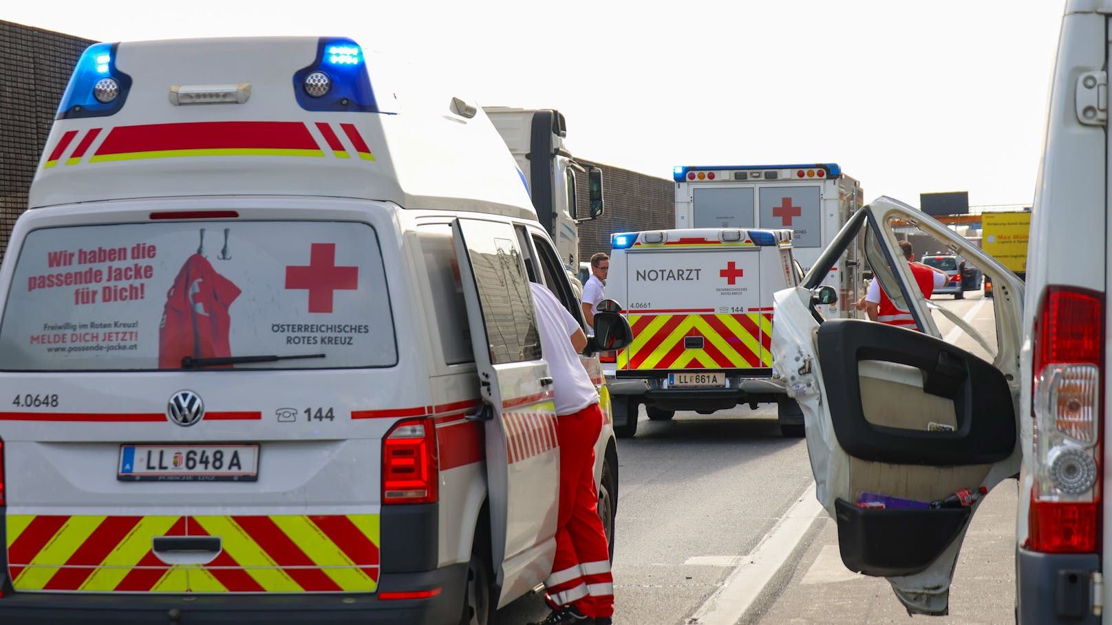 Medizinischer Notfall! Kilometerlanger Stau auf A1