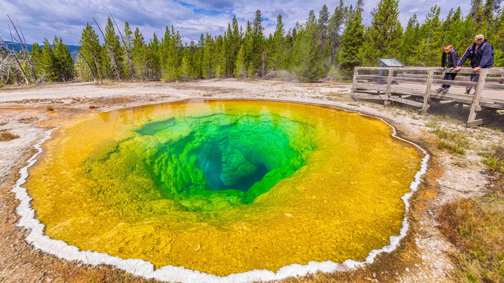 Der Morning Glory Geysir war nicht immer so bunt.