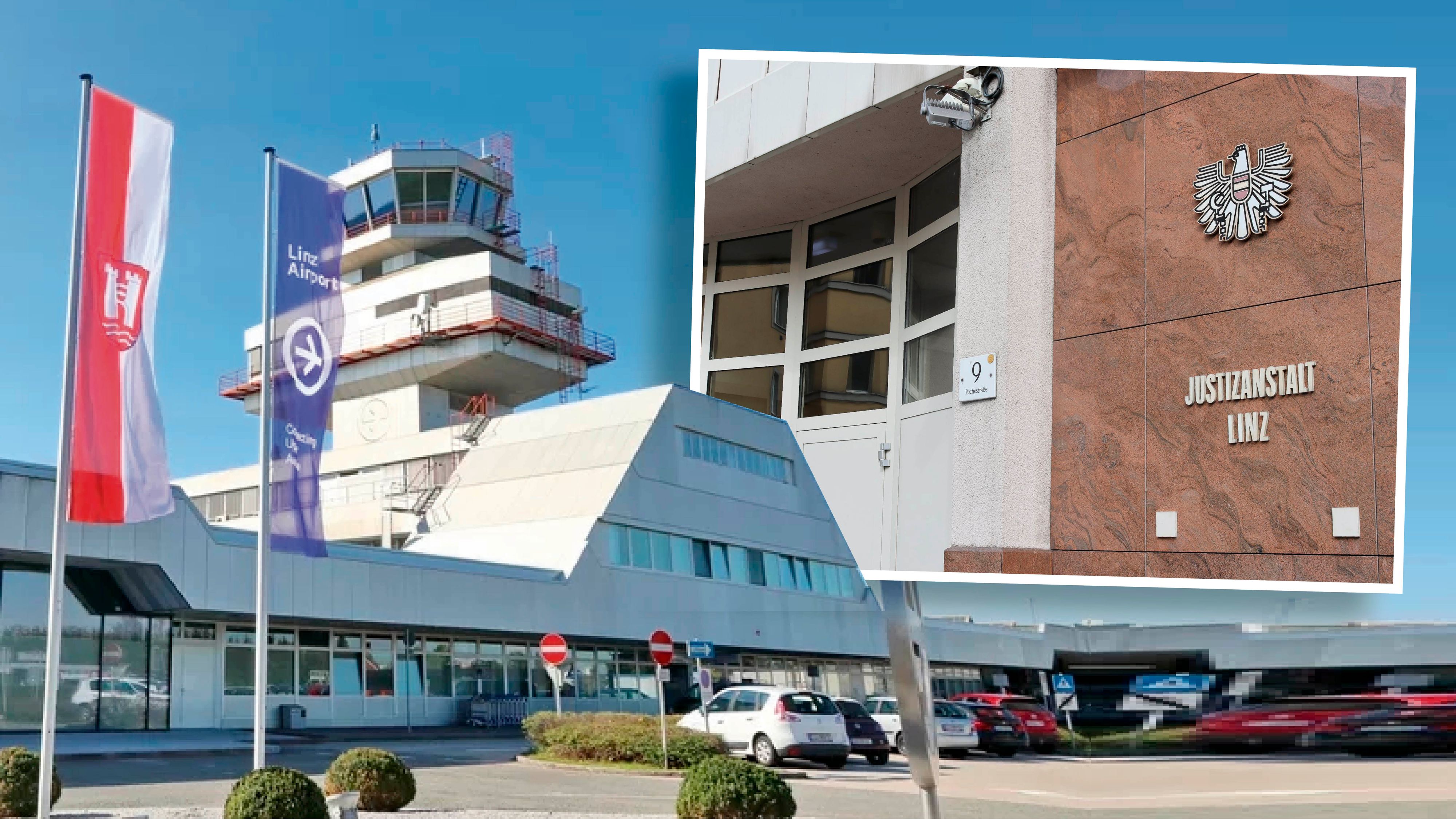 Am Airport Hörsching (Bez. Linz-Land) klickten die Handschellen. Jetzt sitzt der 31-Jährige in der Justizanstalt Linz.