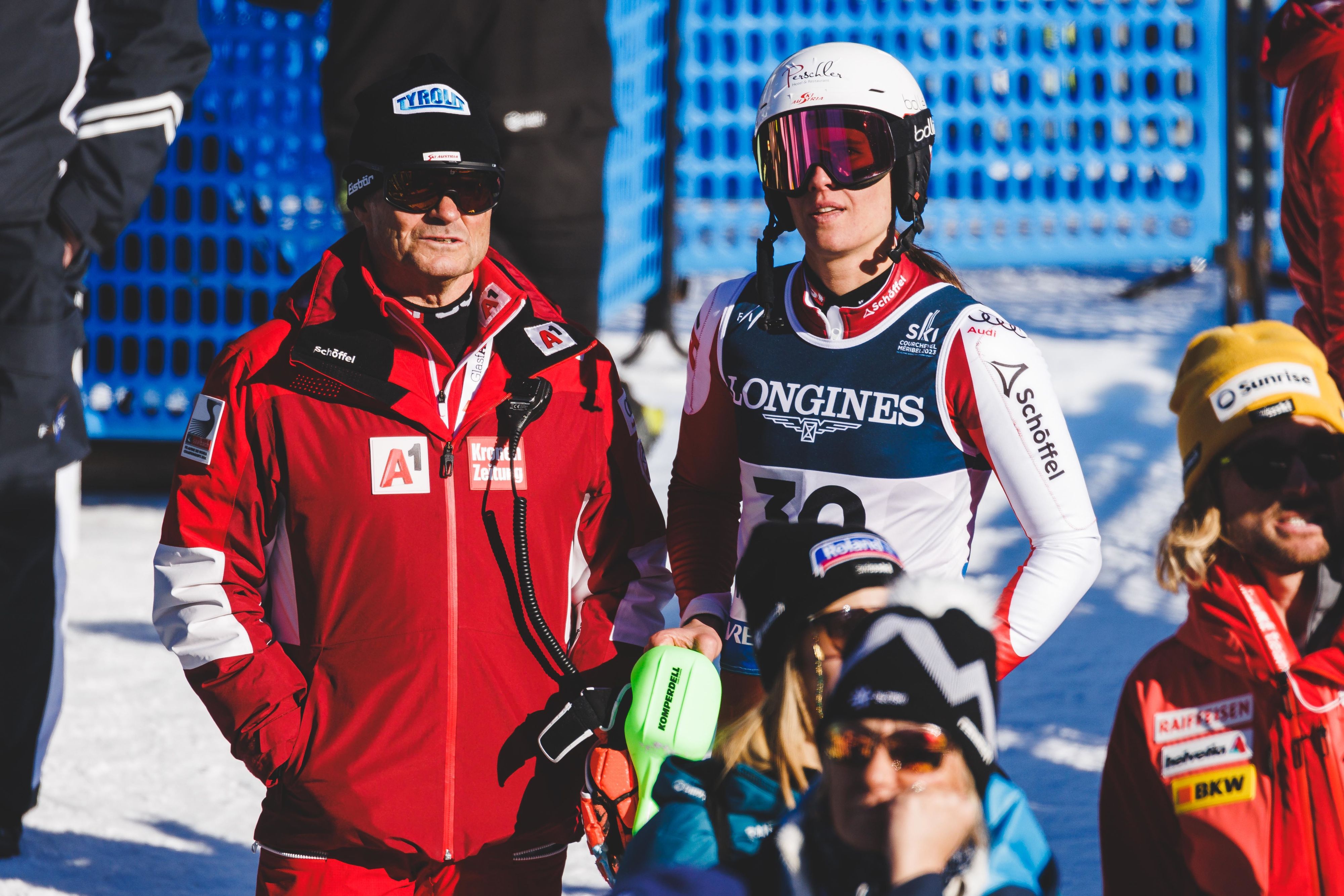 ÖSV-Alpinchef Mandl mit Schützling Feurstein: 
