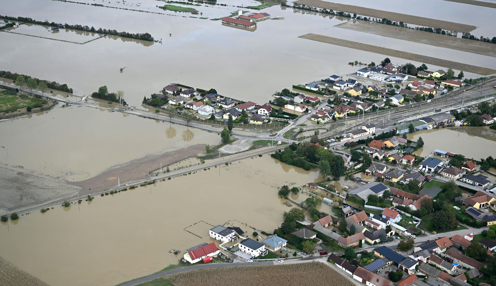 DDürnrohr: Überschwemmungen im Tullnerfeld aufgenommen am Dienstag, 17. September 2024, in Niederösterreich.