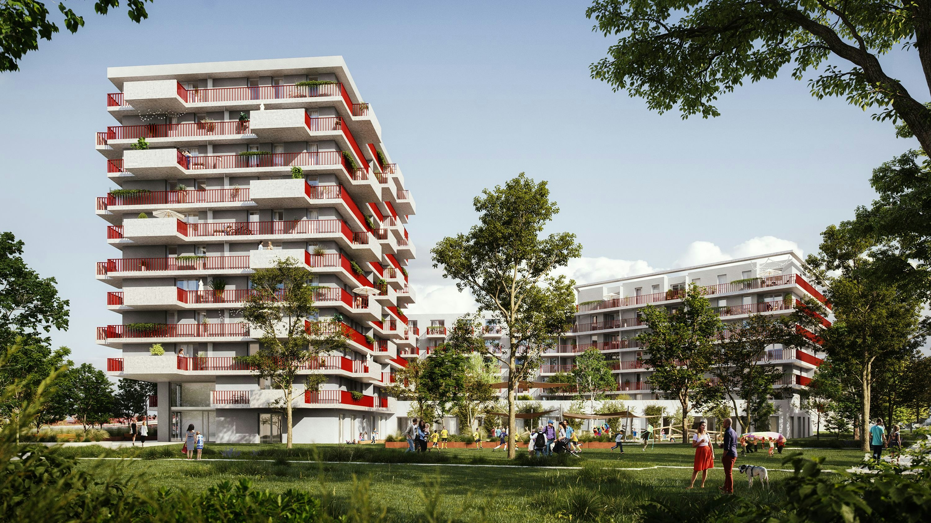 Neuer Gemeindebau in der Donaustadtstraße