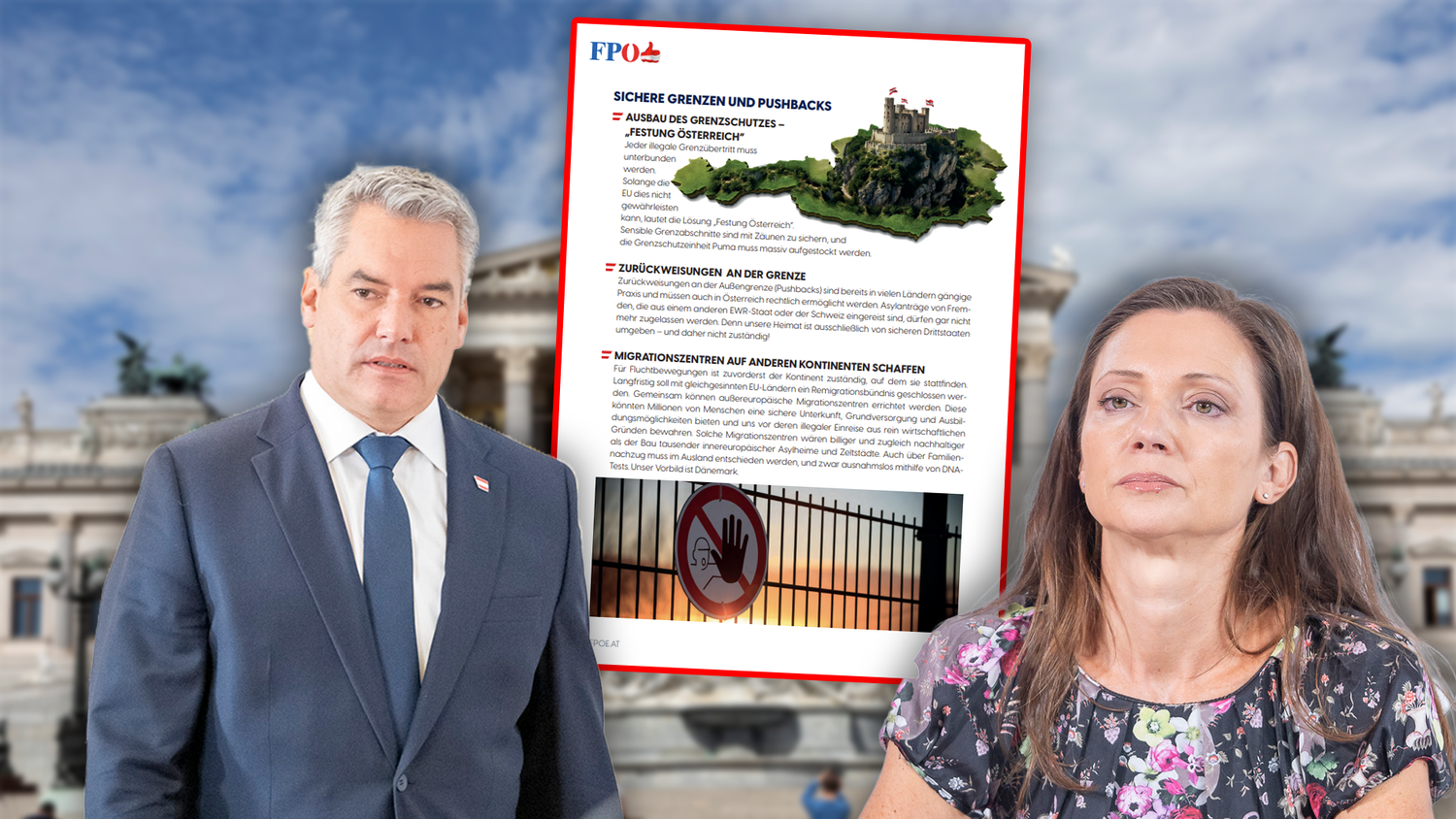 FPÖ-Verfassungssprecherin Susanne Fürst forderte Bundeskanzler Karl Nehammer dazu auf, gemeinsam eine Festung Österreichs zu errichten.