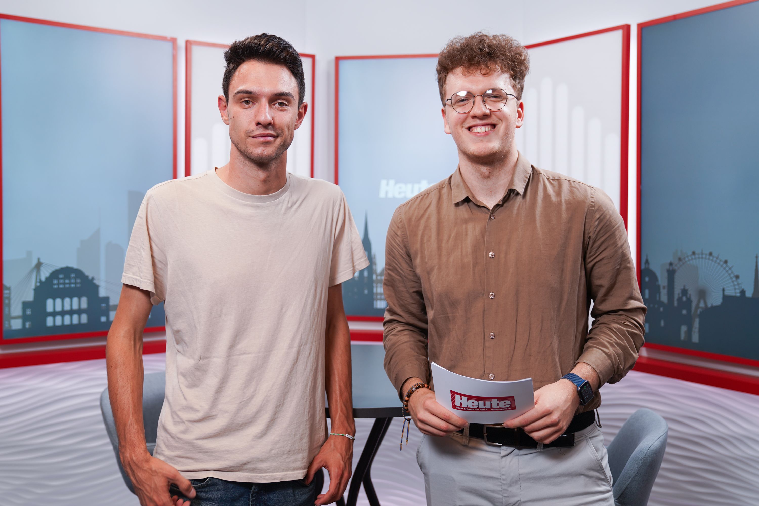 Paul Stich (l.) sprach mit Nico Kubrak über die SPÖ-Chancen auf den Wahlsieg, Asyl/Migration sowie Änderungen im demokratiepolitischen System.