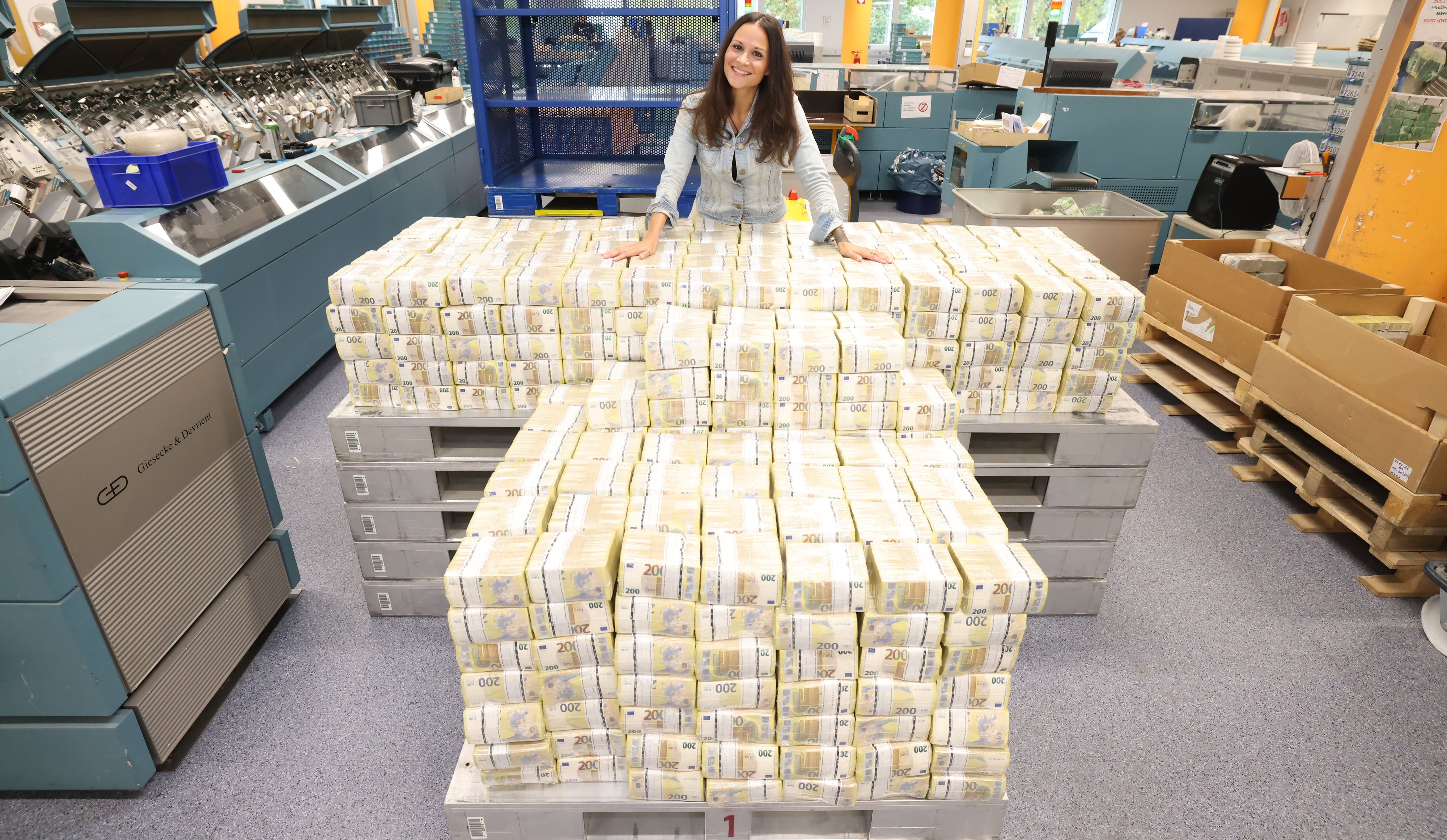 Geld Millionen Symbol Euro Geldscheine Lotto Gewinn