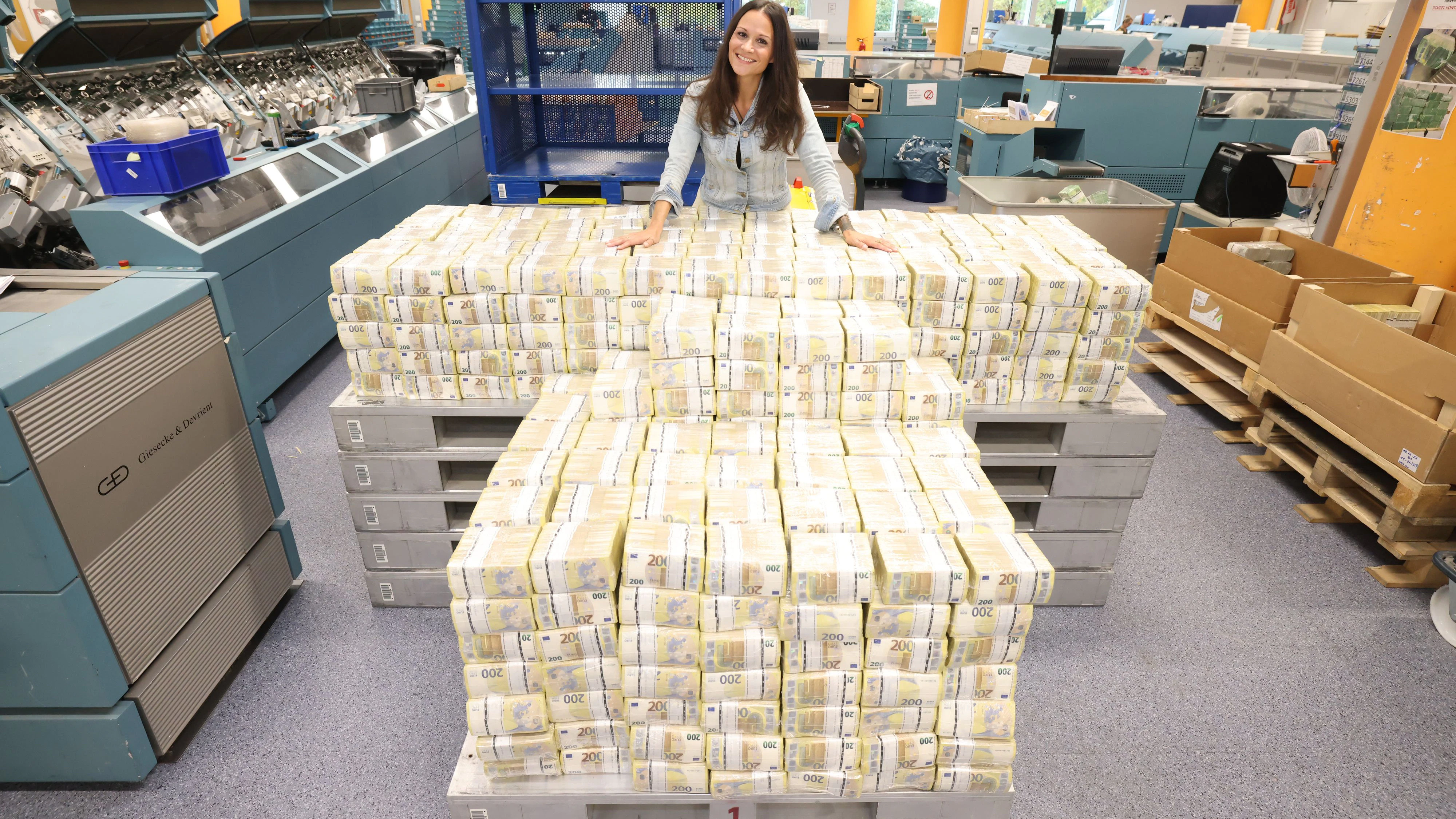 Geld Millionen Symbol Euro Geldscheine Lotto Gewinn