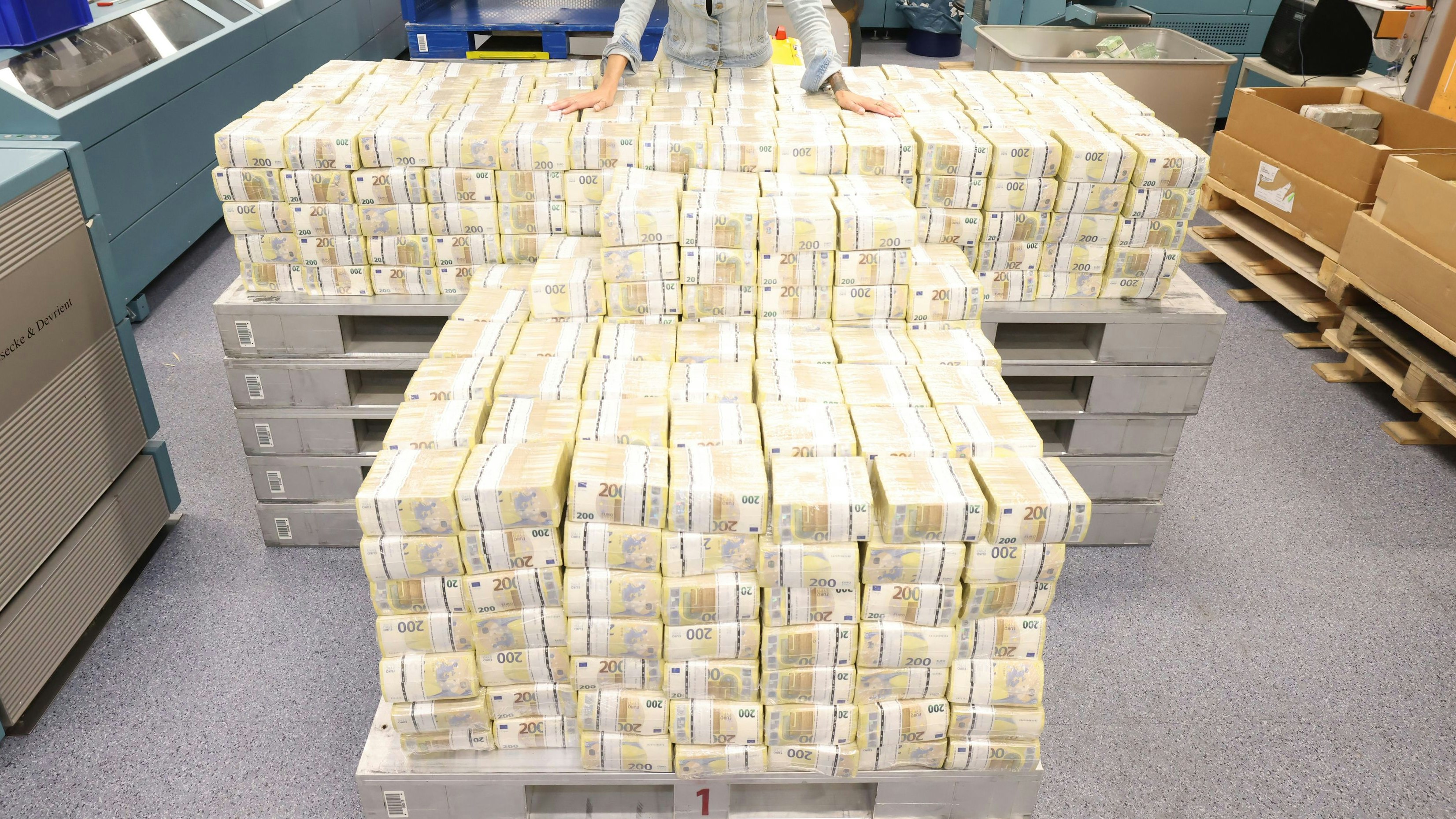 Geld Millionen Symbol Euro Geldscheine Lotto Gewinn