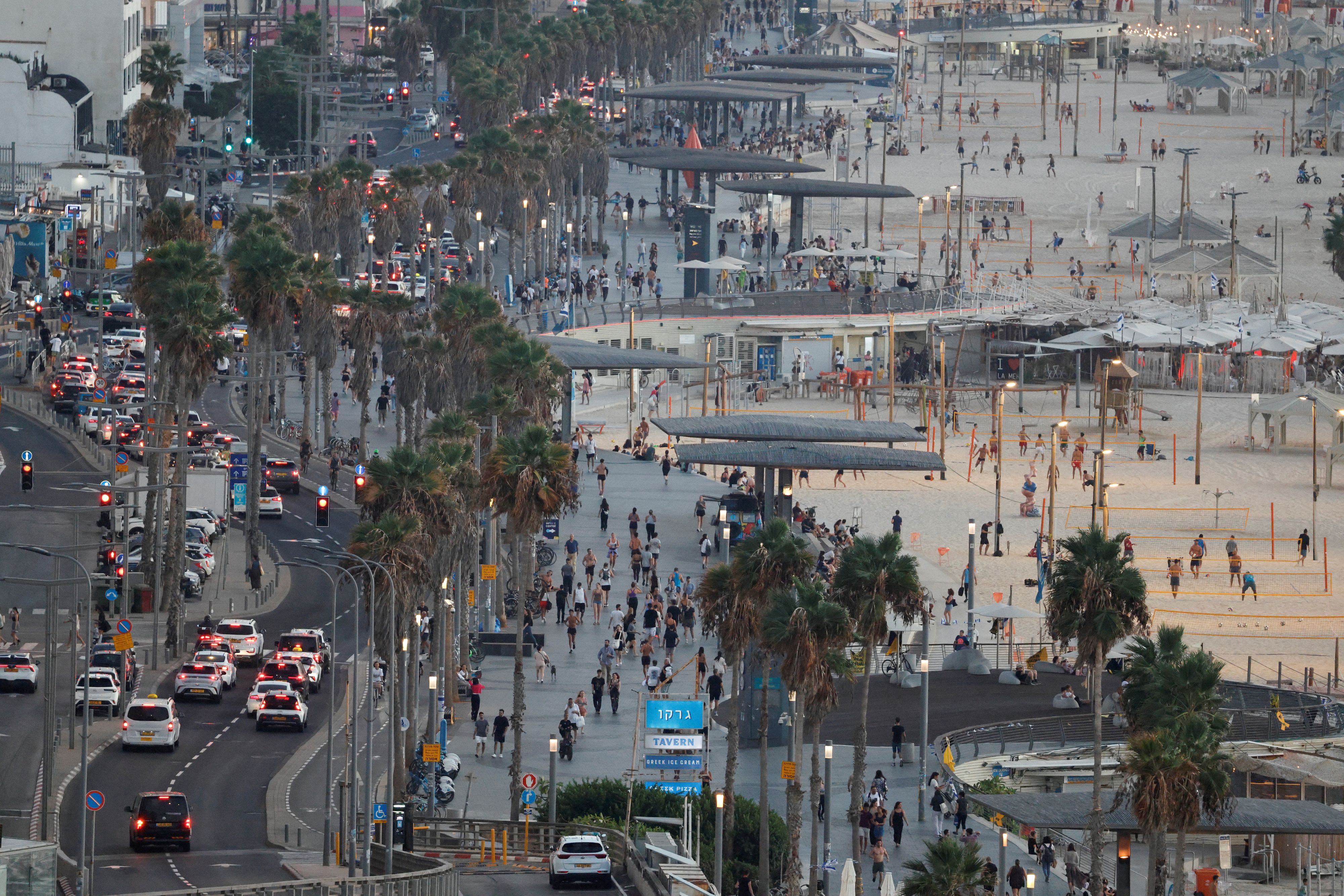 In Tel Aviv kam es am Mittwochmorgen (25.09.2024) zum ersten Raketenalarm seit Mai. Symbolbild, aufgenommen am 24. September 2024.