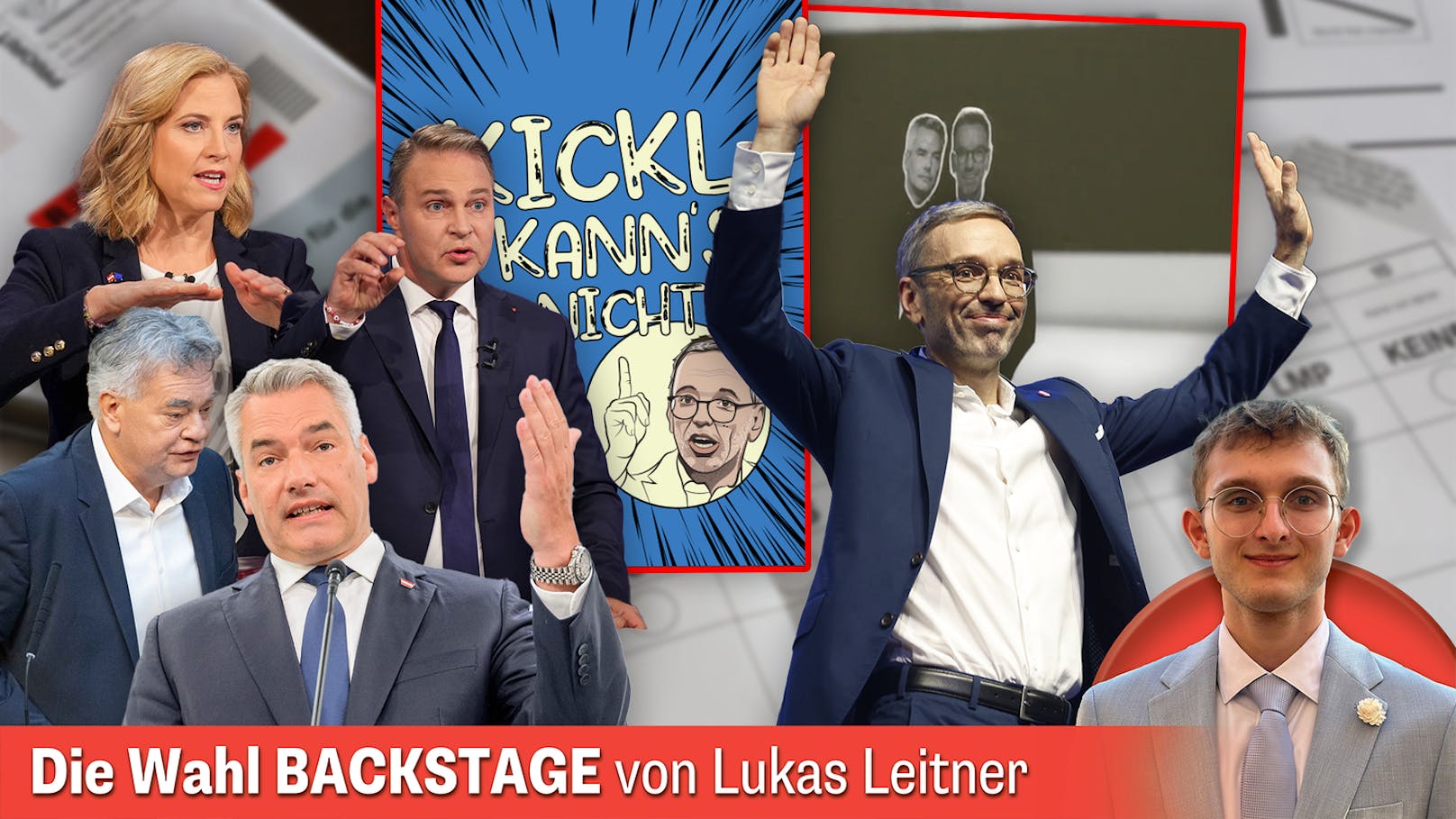 Druck im Wahlkampf steigt: Parteien gehen auf Kickl los