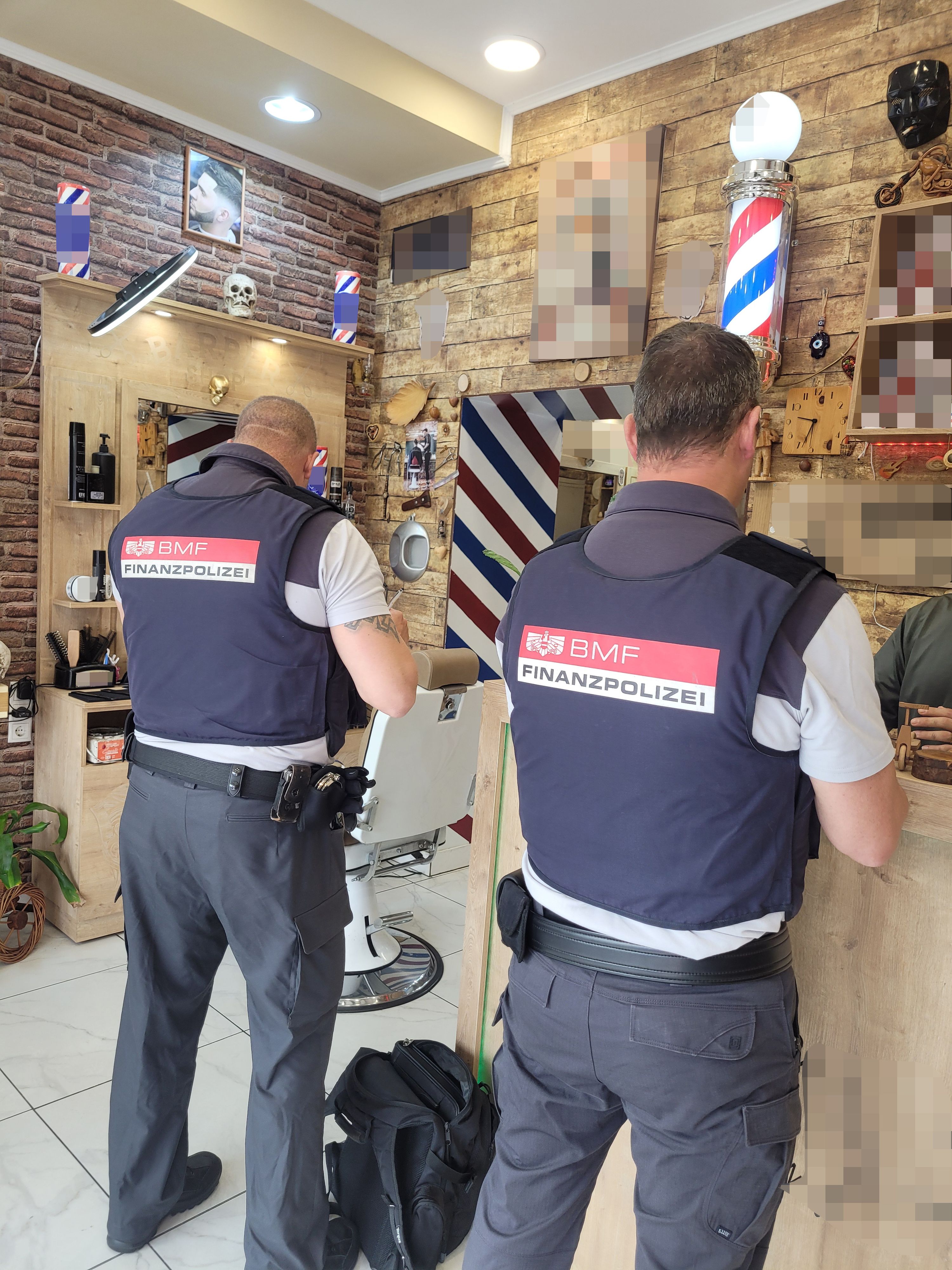 Razzia in Barbershops in Wien.
