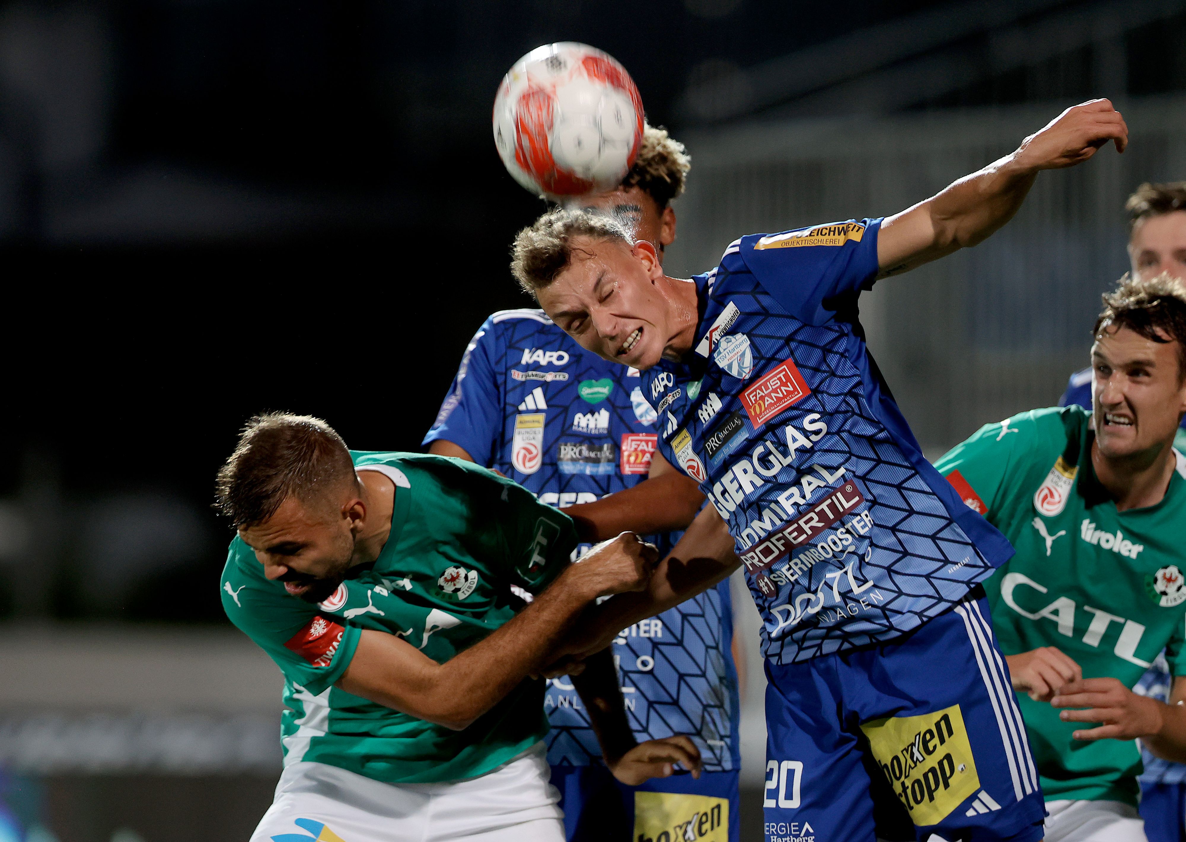 Hartberg im Bundesliga-Nachtragsspiel gegen die WSG Tirol. 