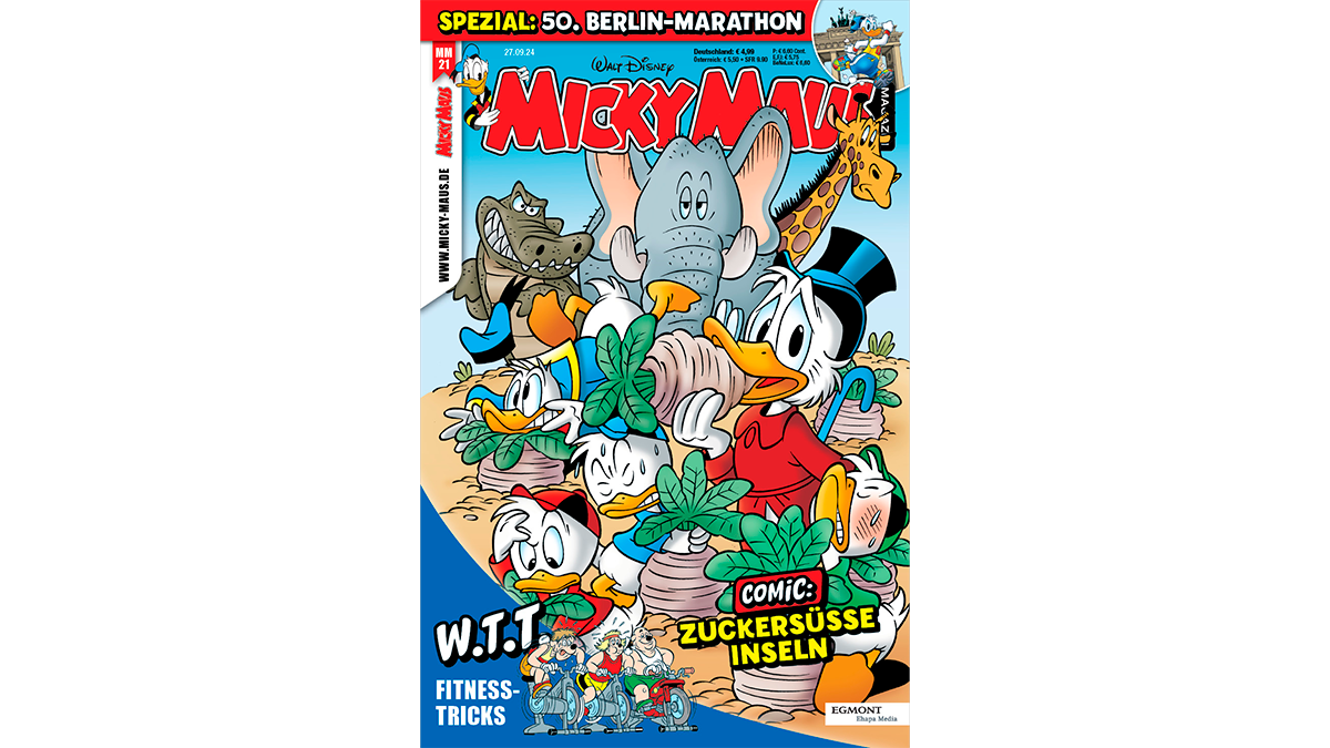 Ab dem 27. September ist das Micky Maus Magazin 21/24 im Handel und im Egmont Shop erhältlich.