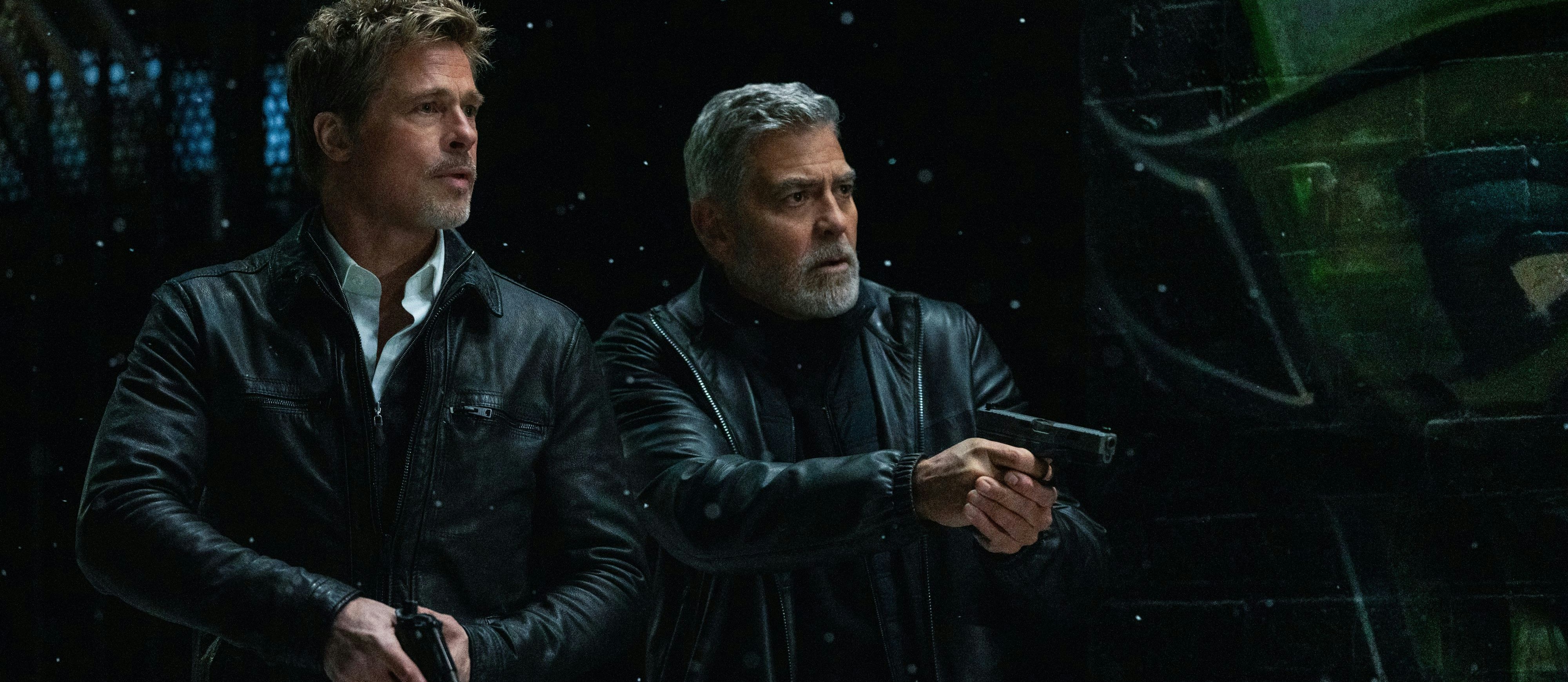 Zur gemeinsamen Sache gezwungen: Brad Pitt und George Clooney als Problemlöser "Nick" und "Jack" in "Wolfs"