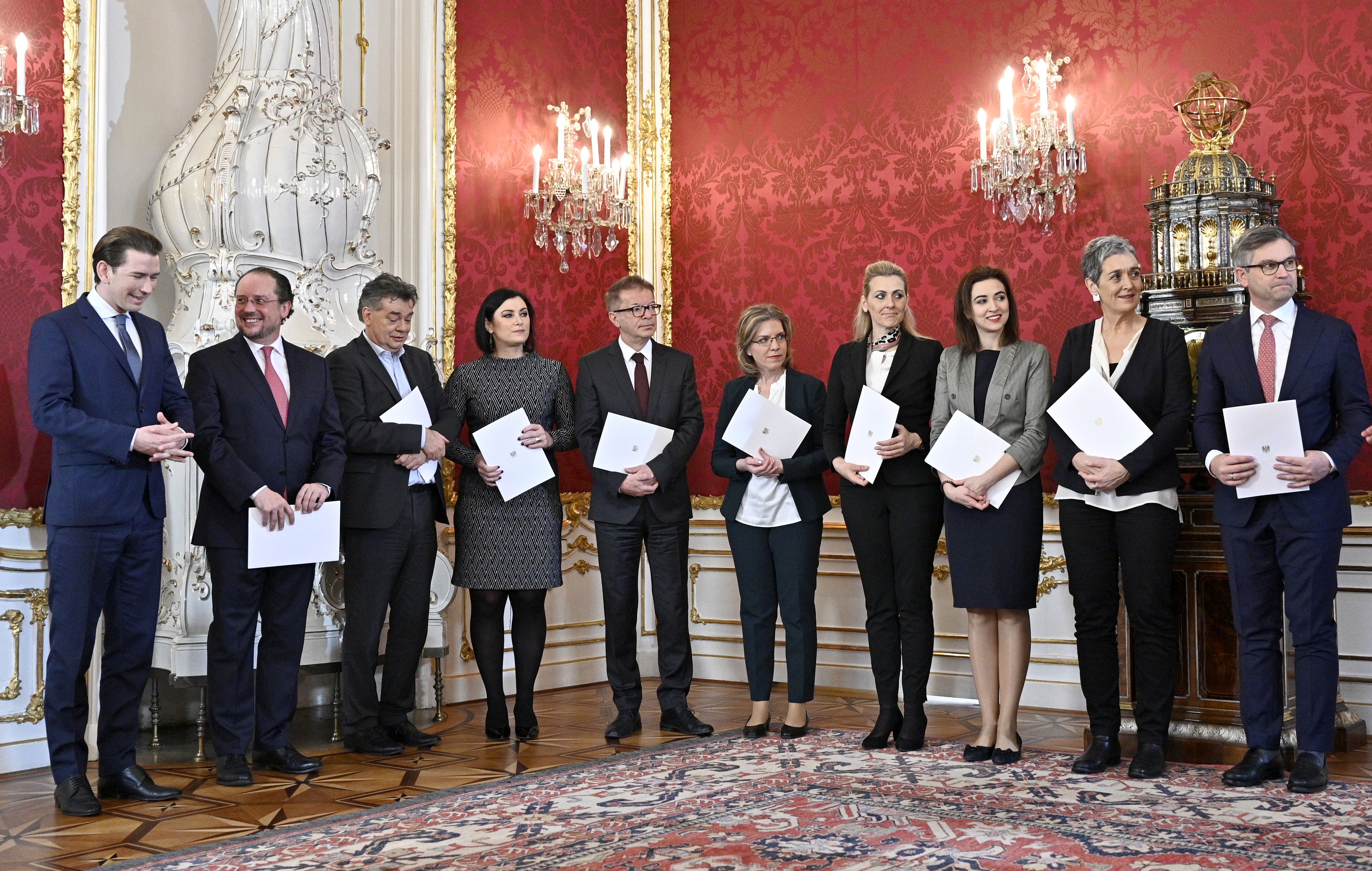 Türkis-Grün am Anfang der Zusammenarbeit Ende Jänner 2020.