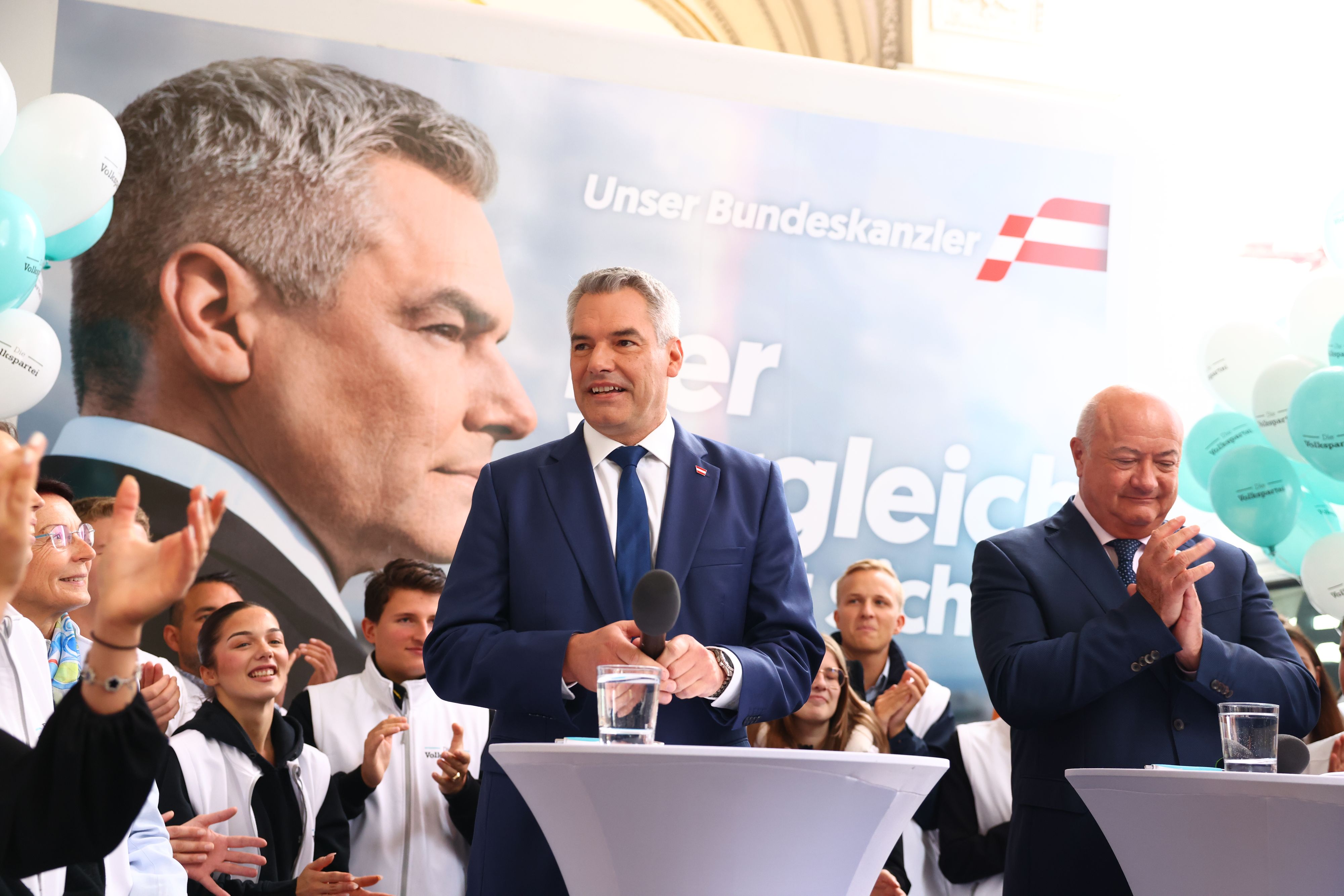 Karl Nehammer will auch nach der Wahl Bundeskanzler bleiben.