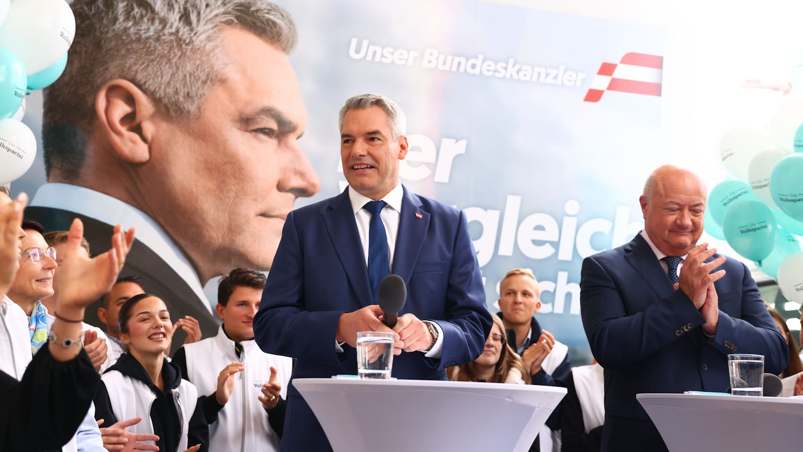 Nehammer gibt Kickl bei Wahlkampfende finalen Korb