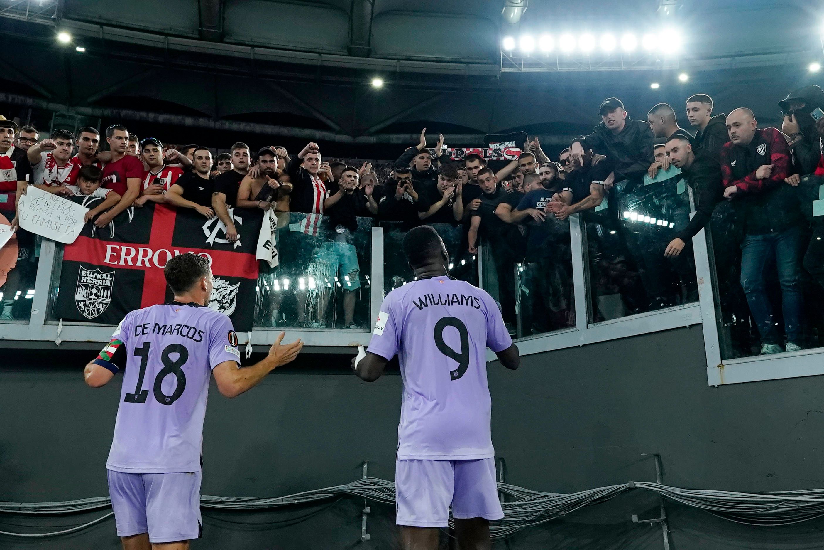 Bilbao-Kapitän Oscar de Marcos und Inaki Williams stellten die eigenen Fans zur Rede. 