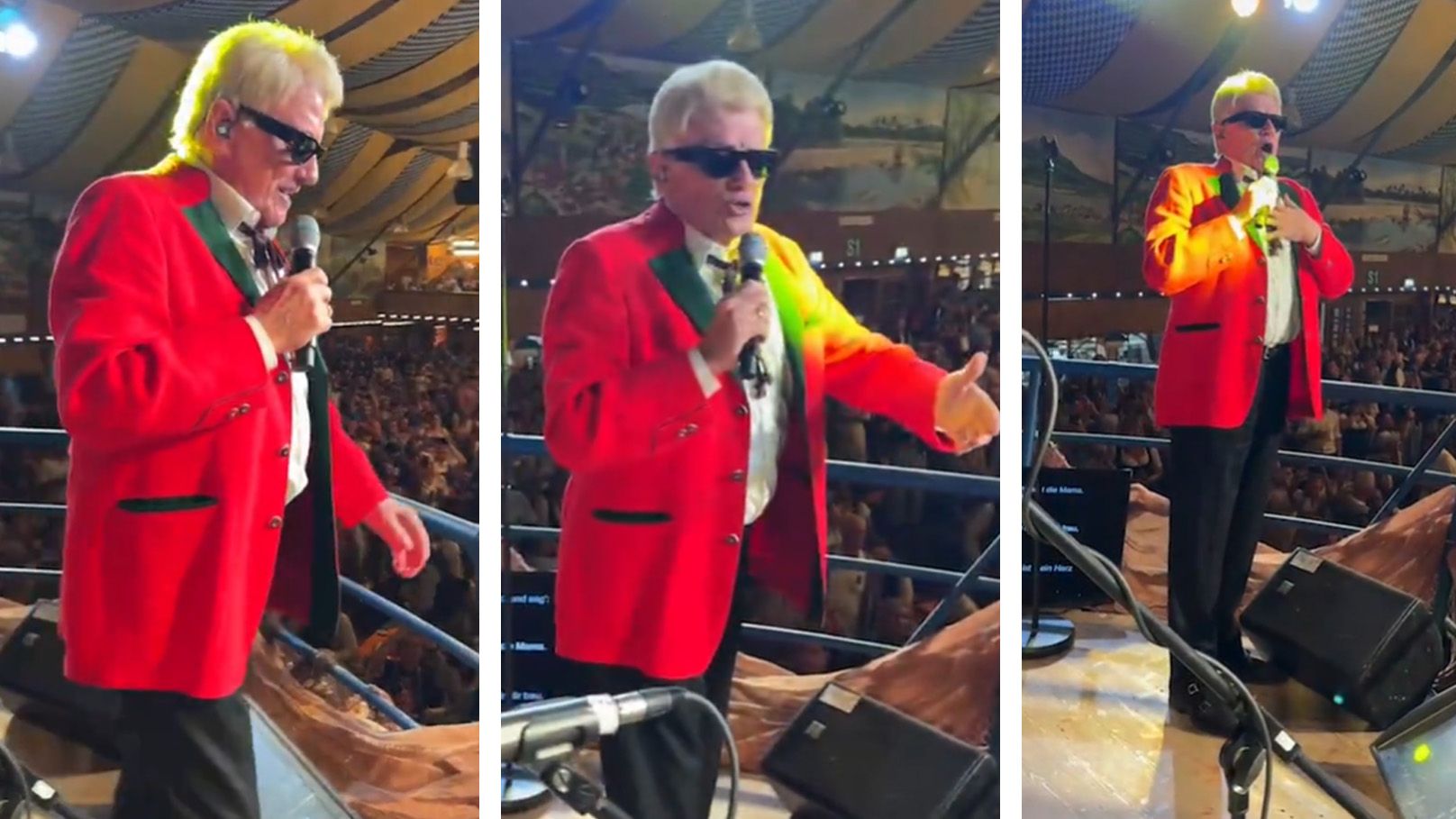 Heinos Auftritt am Oktoberfest sorgt für Wirbel.