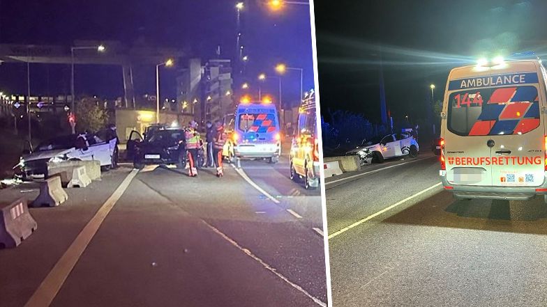 In der Zinnergasse ging die irre Fahrt der sechs Teenager zu Ende.
