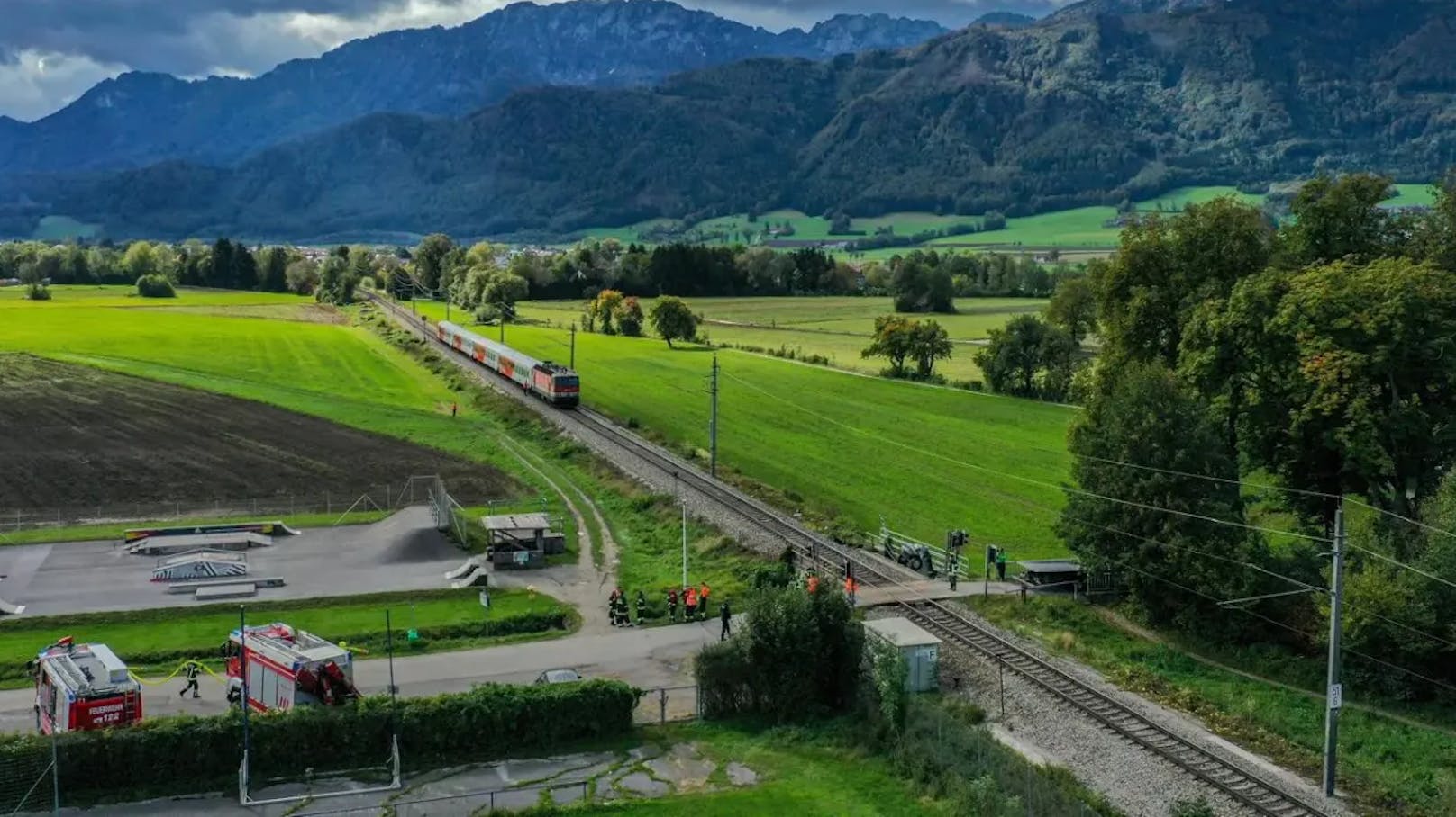 Der Unfall passierte auf der Pyhrnbahnstrecke zwischen Kirchdorf und Micheldorf.