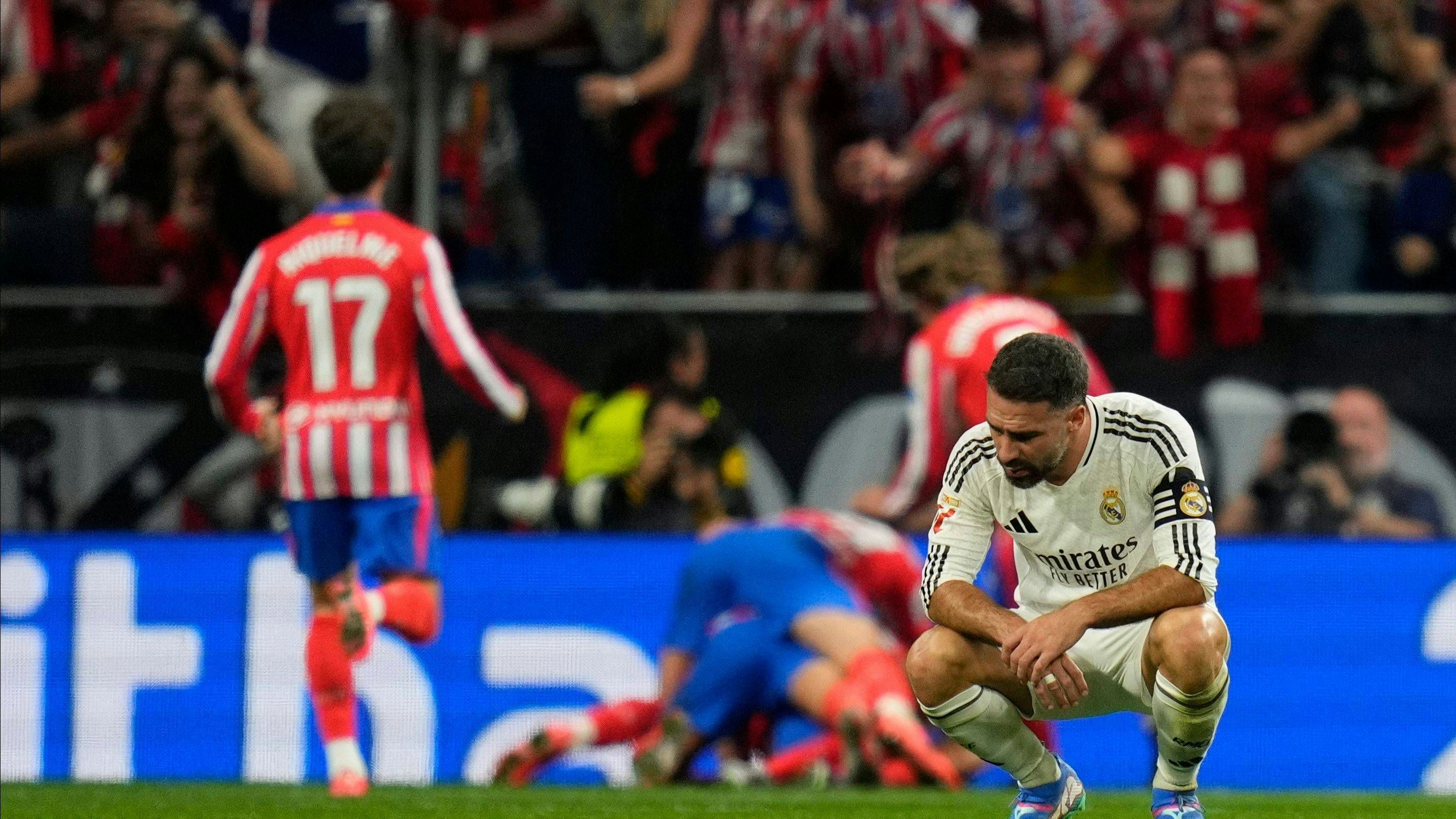 Kapitän Dani Carvajal musste mit Real den späten Ausgleich einstecken.