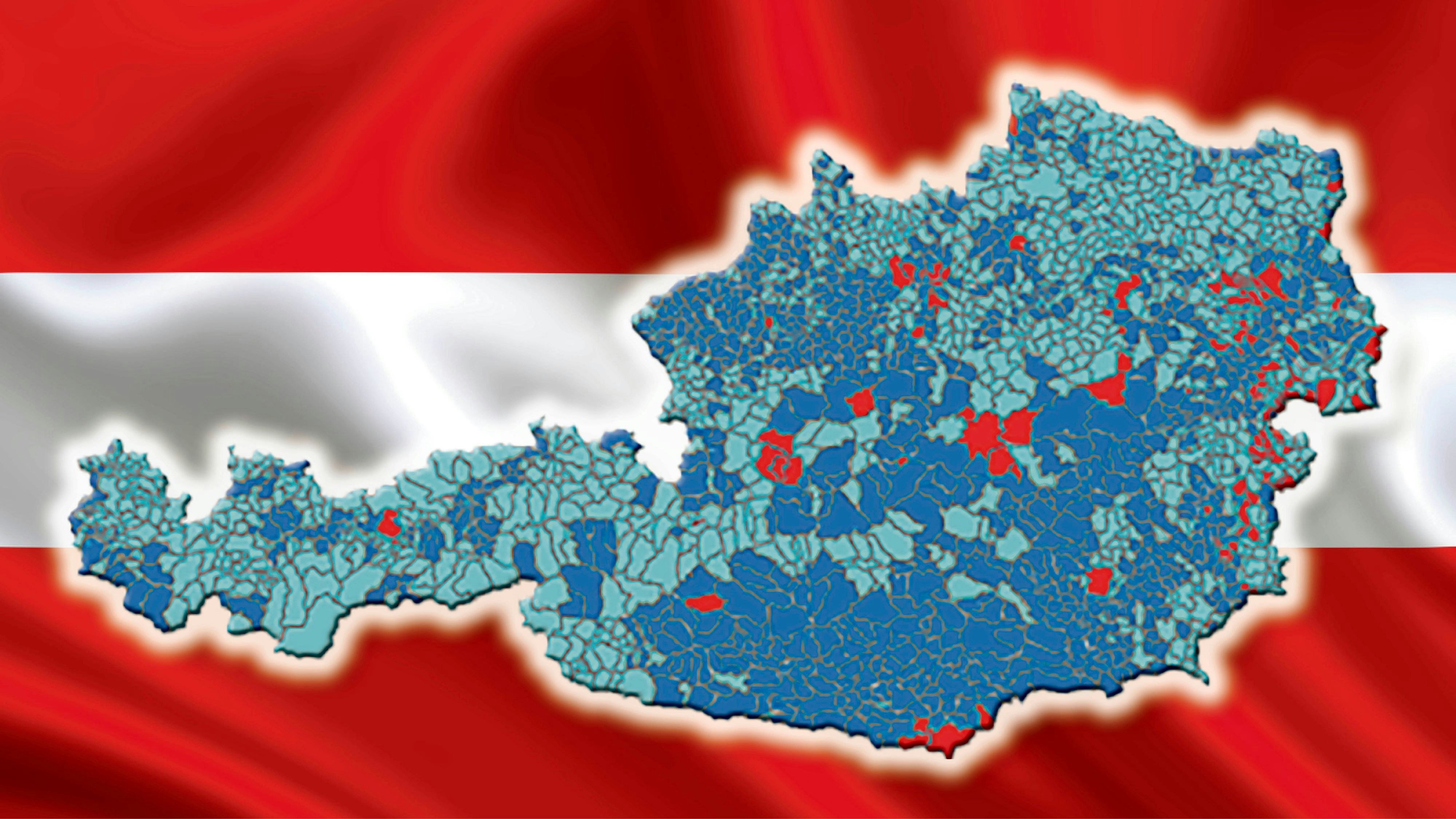 Die FPÖ feierte bei der Nationalratswahl einen historischen Erfolg und färbte weite Teile des Landes blau. 