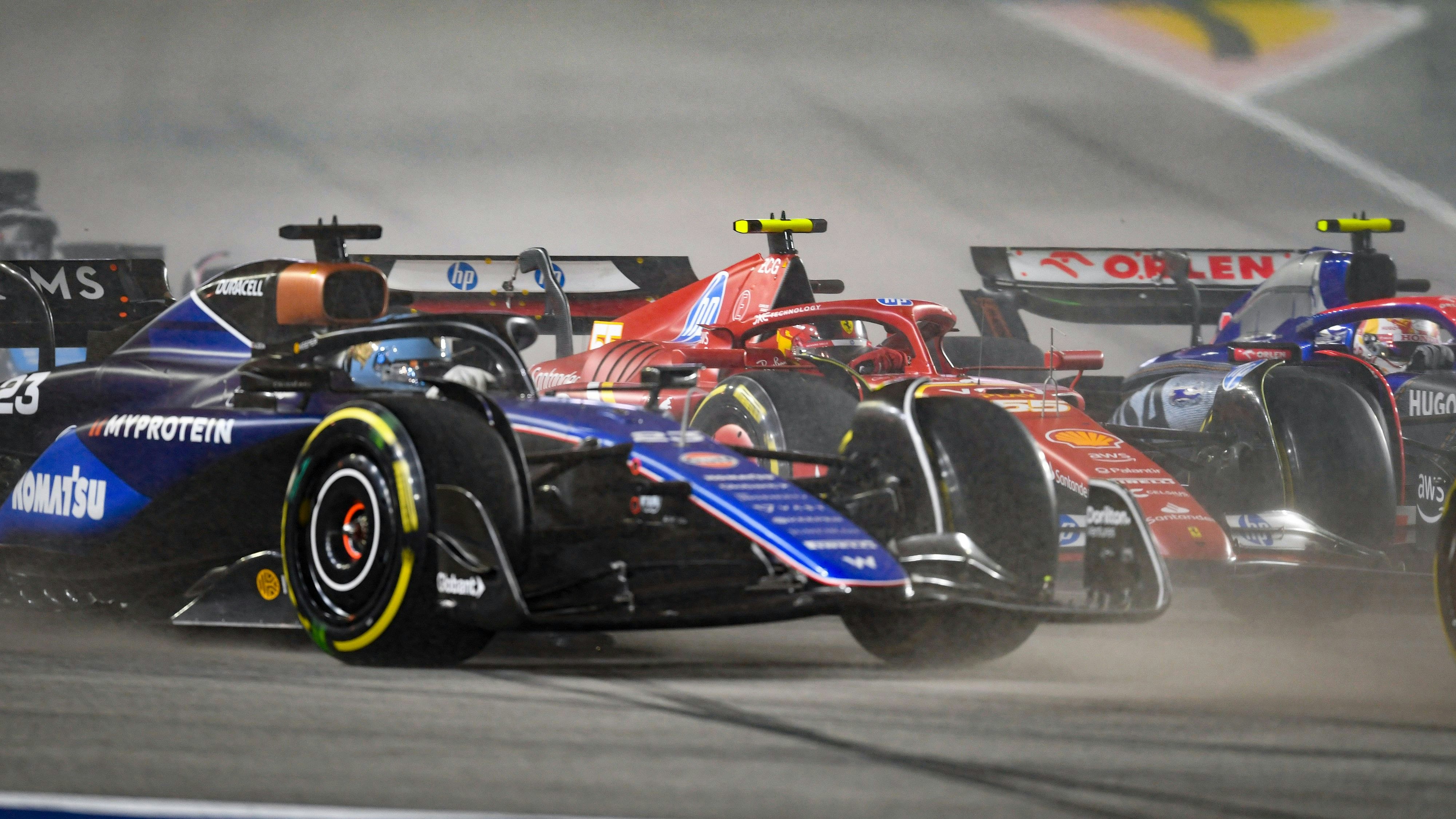 Alpine (hier im Vordergrund) fährt mit Renault-Motoren. 