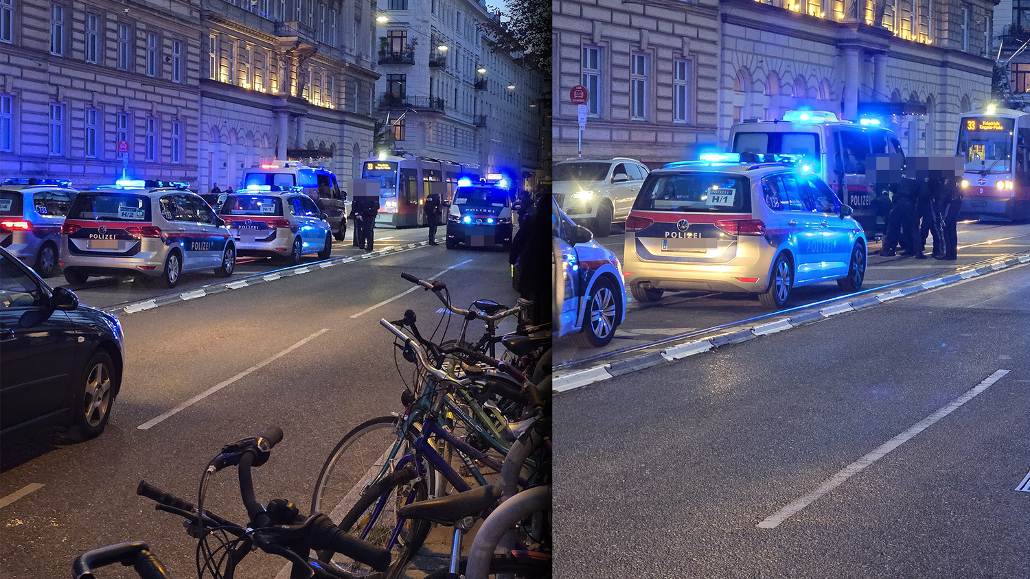 Polizeilicher Großeinsatz am Alsergrund. Ein Mann wurde festgenommen.