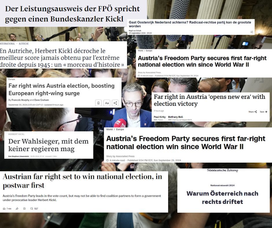 Herbert Kickl steht nach seinem Wahlsieg im Fokus der internationalen Medien.