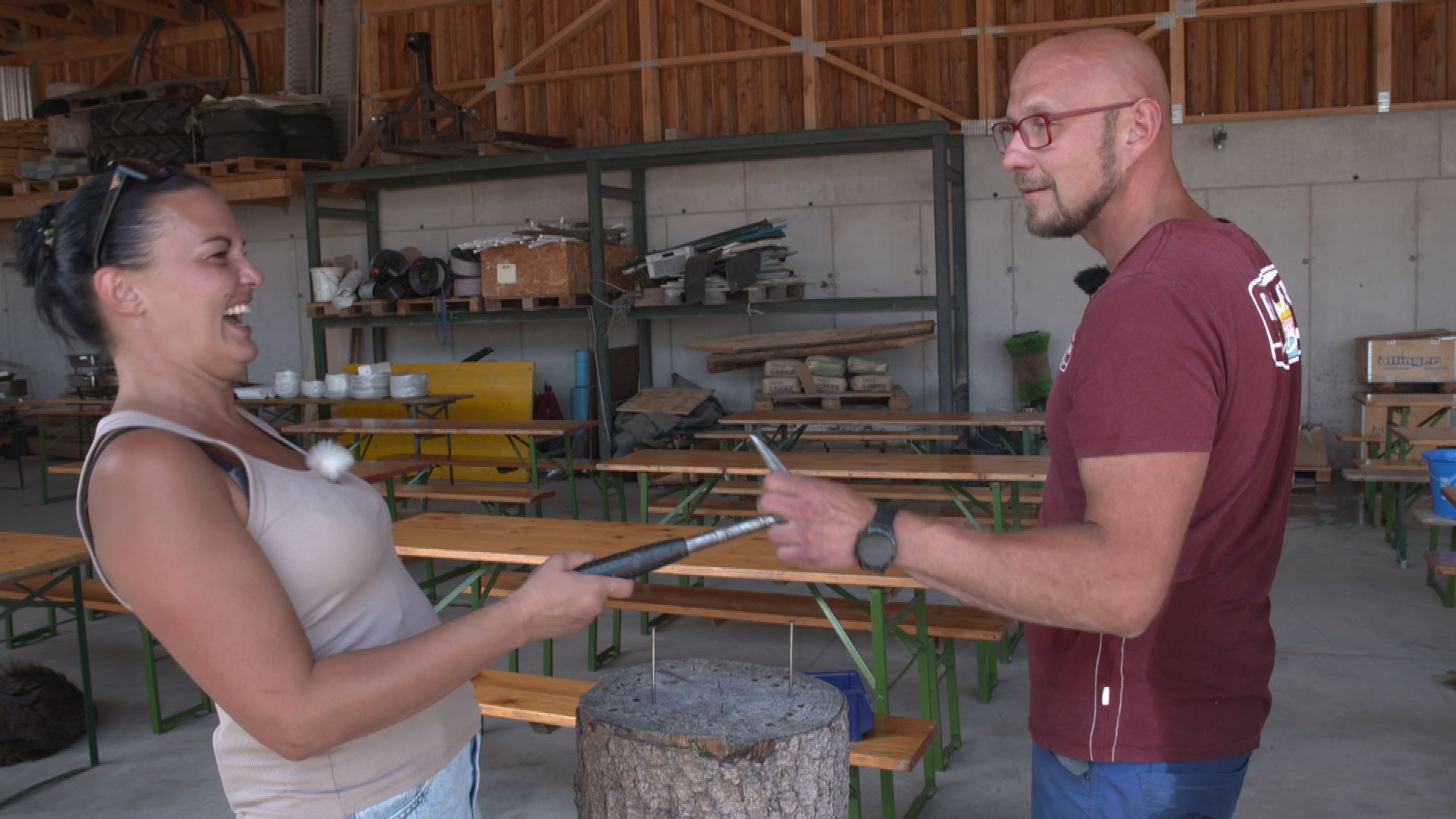 Christian und Bianca verstehen sich prächtig.