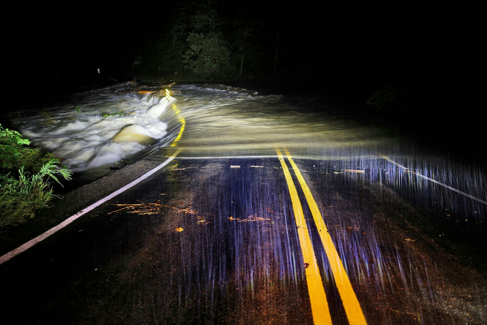 Bilder der Verwüstung nach Hurrikan Helene in North Carolina Ende September 2024.