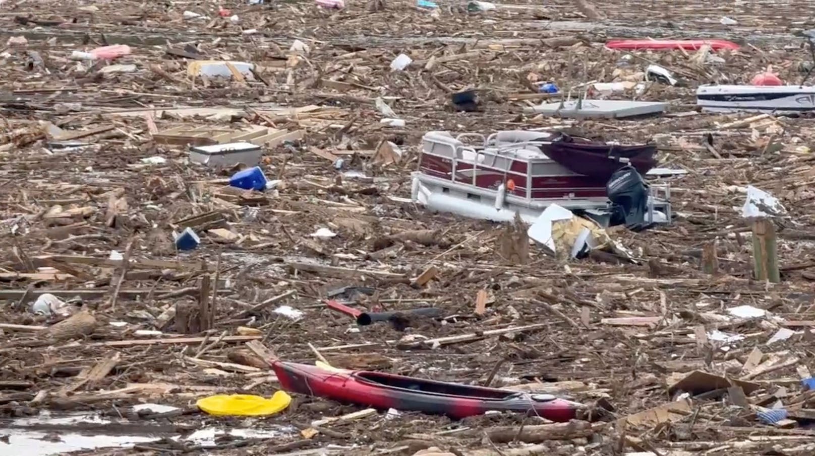 Bilder der Verwüstung nach Hurrikan Helene in North Carolina Ende September 2024.