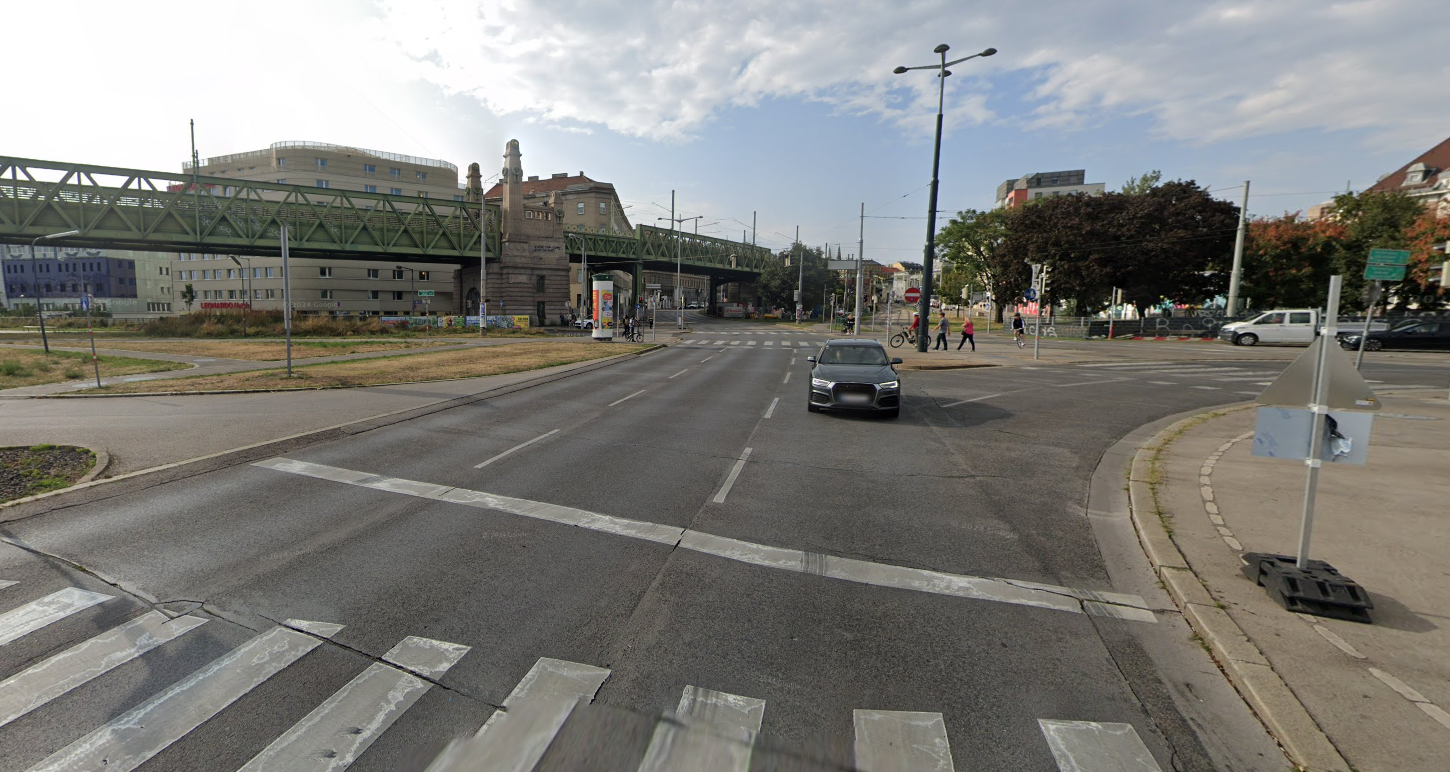 Der mutmaßliche Schlepper wurde am Gaudenzdorfer Gürtel gestoppt und festgenommen. 