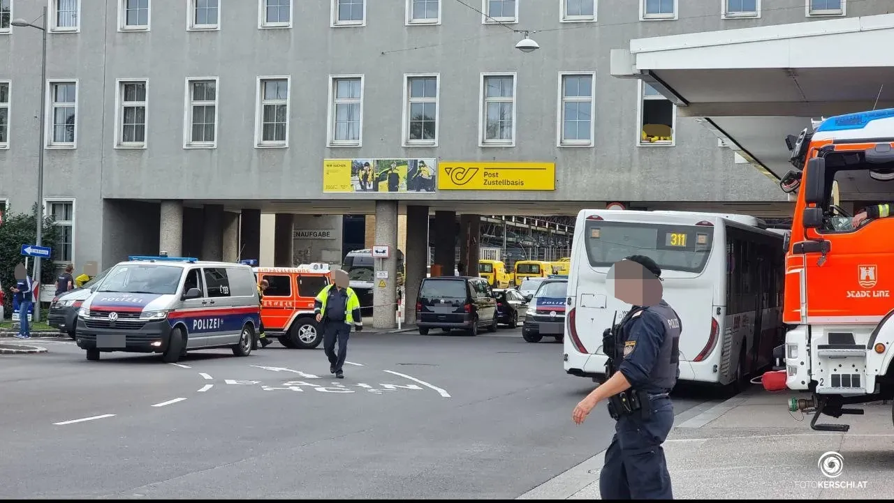 Auch der Linzer Hauptbahnhof war von der Serie an Bombendrohungen betroffen.